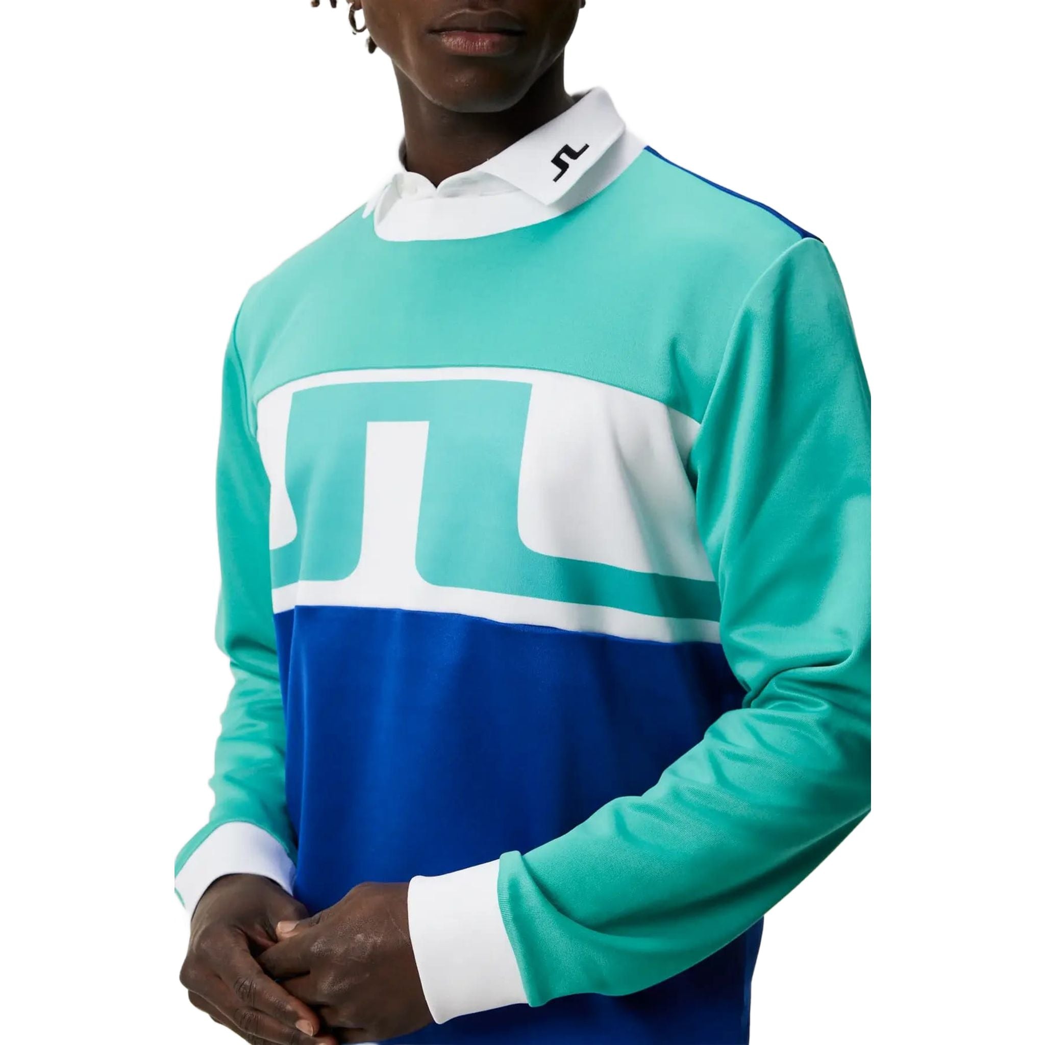 J. Lindeberg Jones Maglione Uomo Bright Aqua Uomo