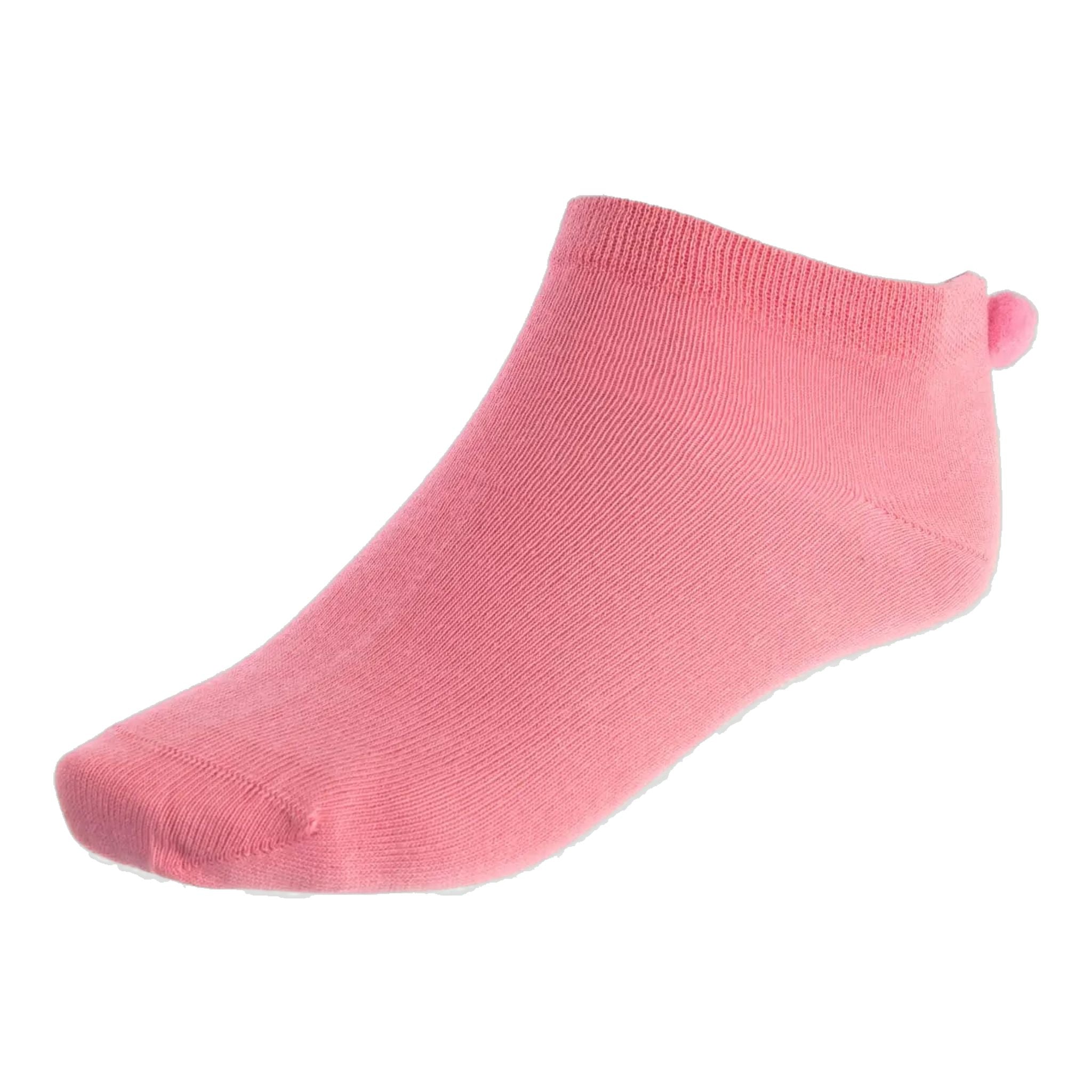 Agentur Erwin Reithmeier Damen-Socken Pink mit Pommel Damen