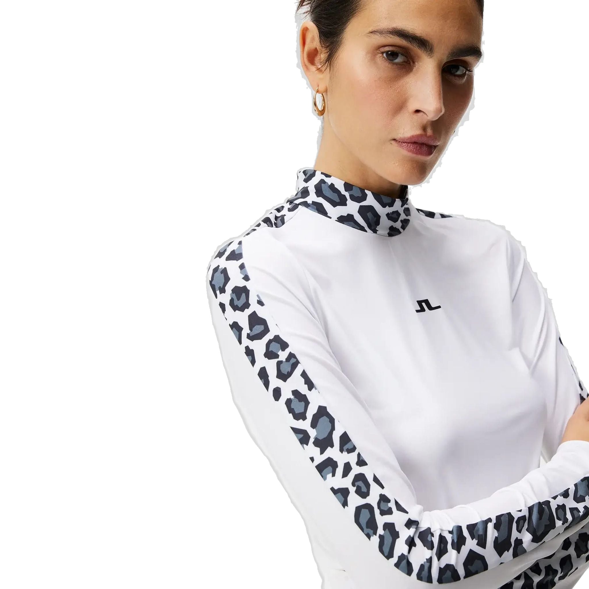 J. Lindeberg W Camille Top a compressione bianco da donna