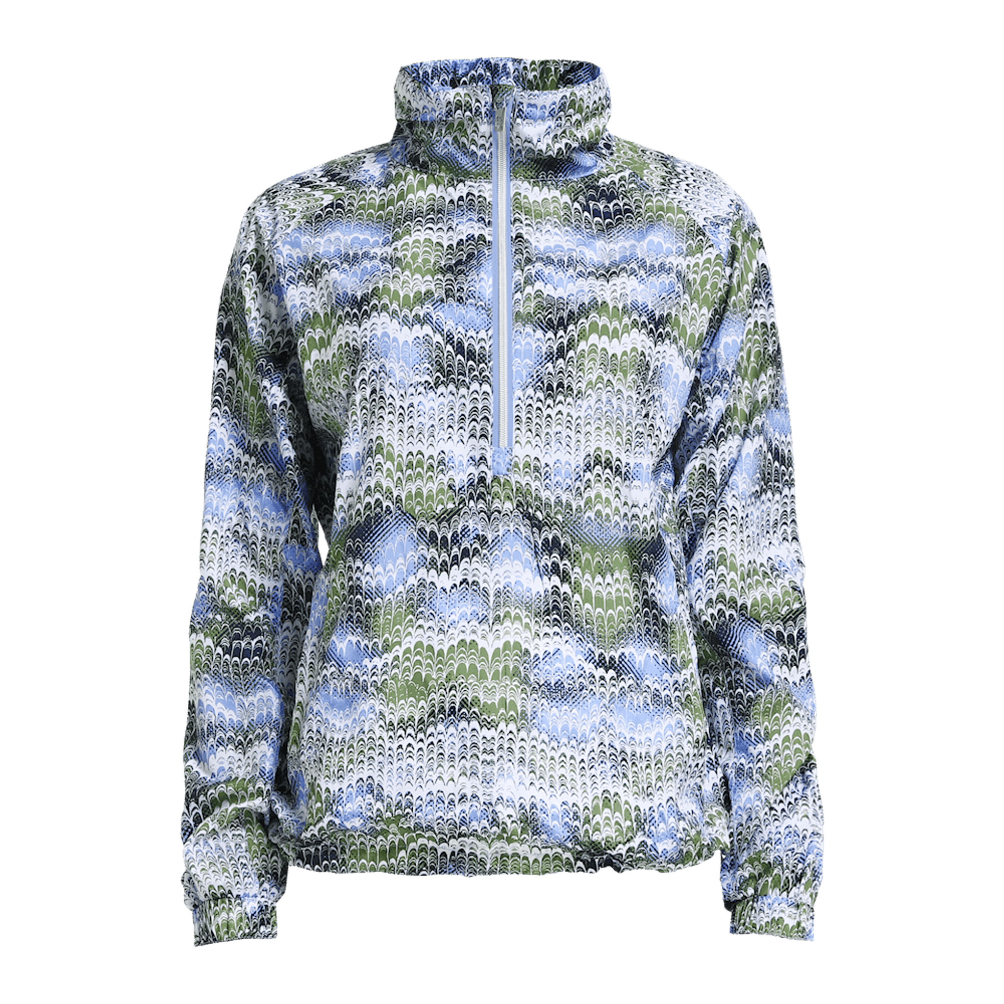 Röhnisch Half Zip Marta WB Blue Shell Ocean Ripple Donna