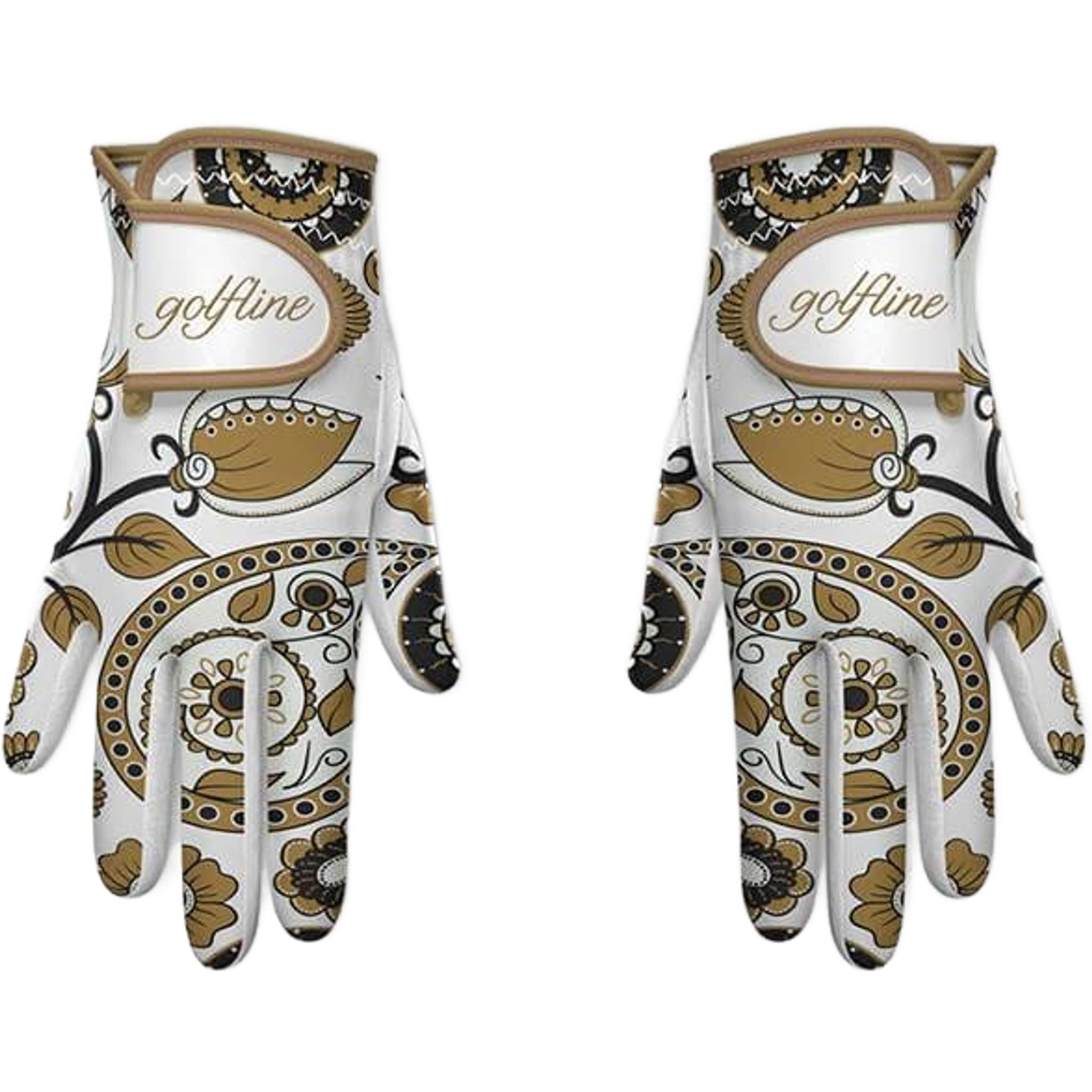 Guanto da golf Golfline W Ornament Sand Donna RH L Donna