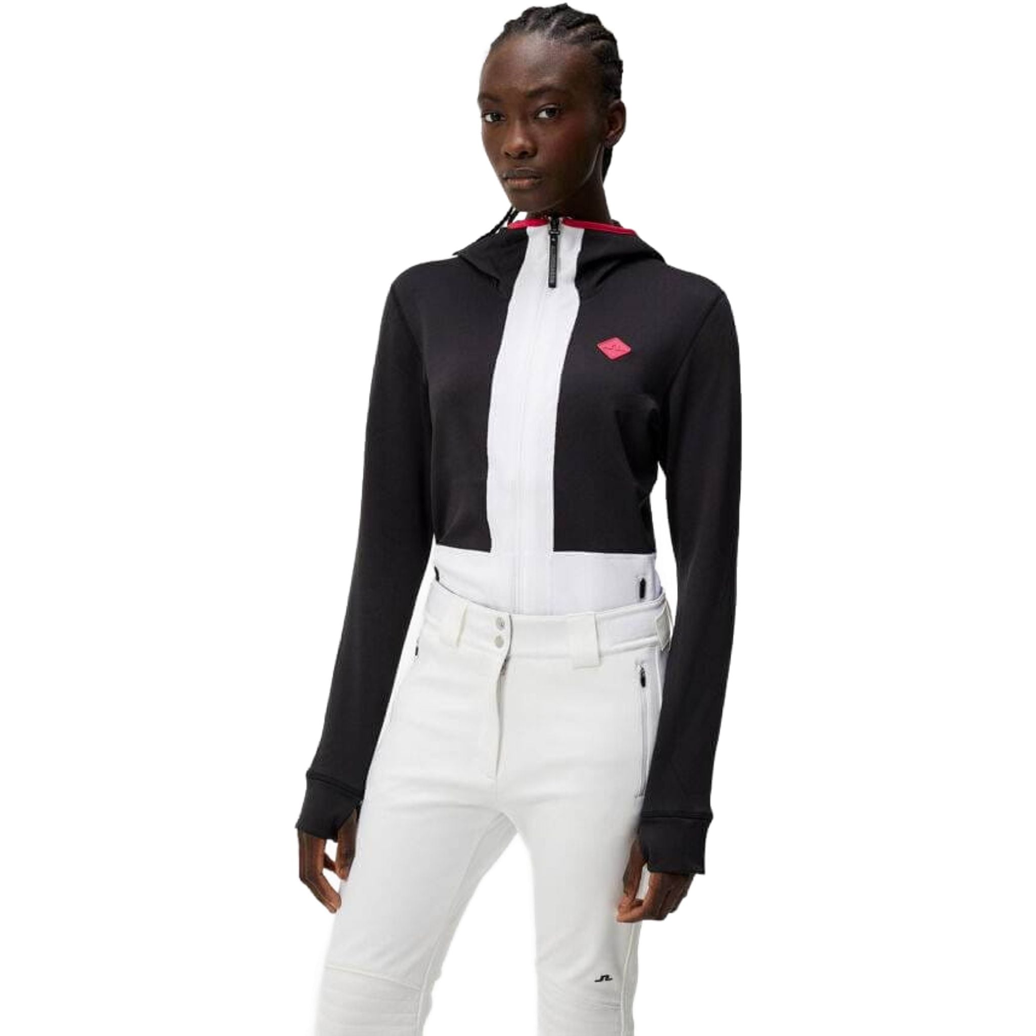 Felpa con cappuccio J. Lindeberg Powerline da donna, nera