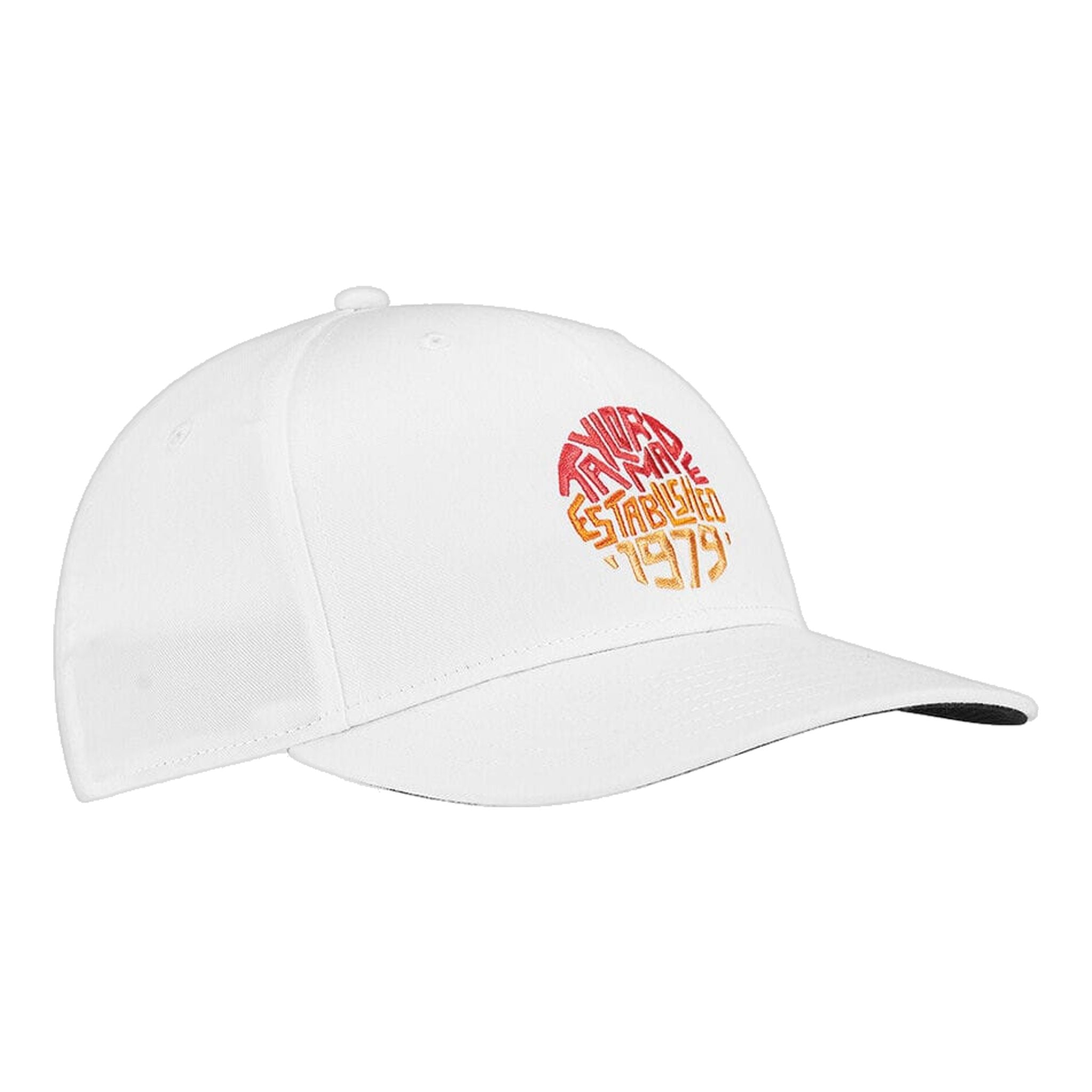Cappellino con logo TaylorMade TM bianco da uomo