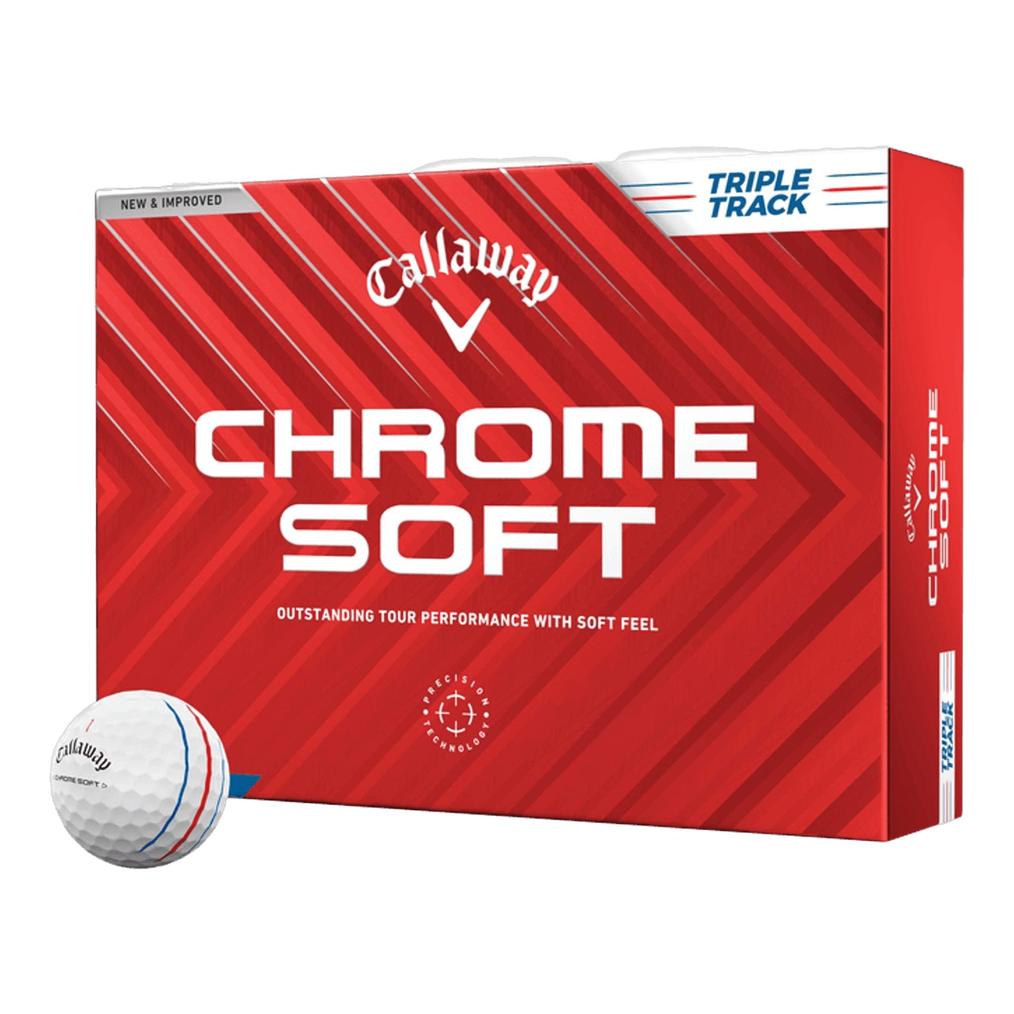 Palline da golf Callaway cromate morbide a tripla pista (2024)