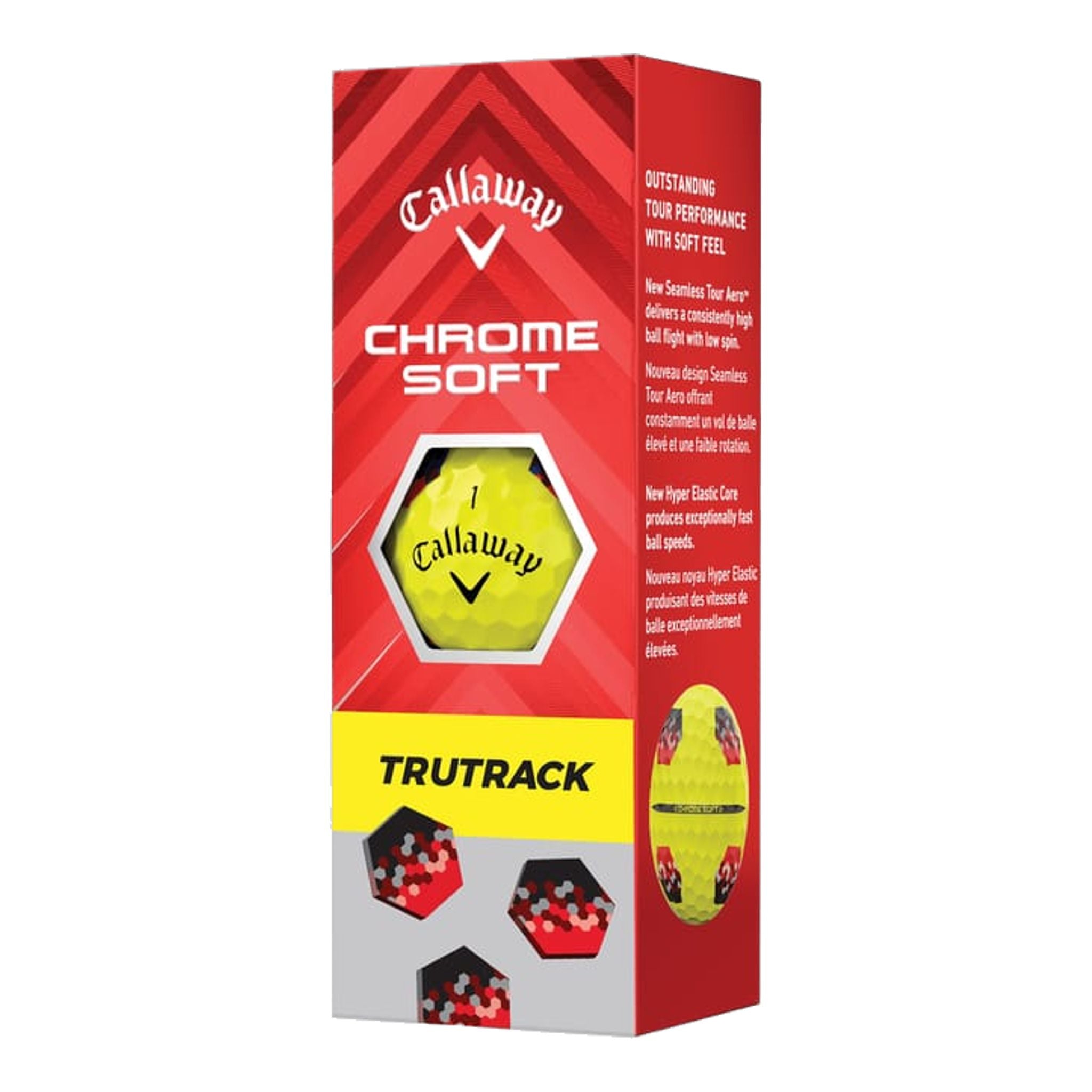 Palline da golf TruTrack morbide cromate Callaway (2024)