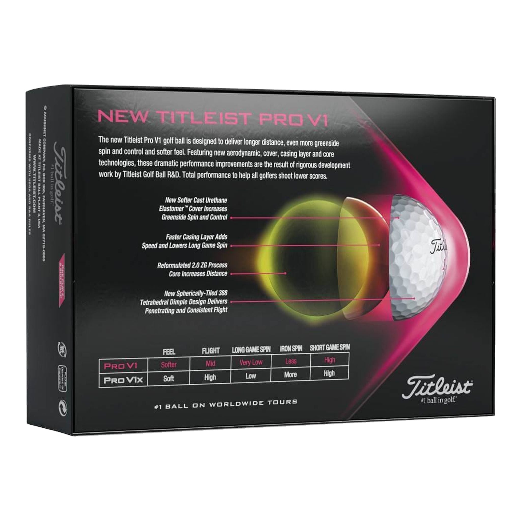 Palline da golf Titleist Pro V1 (2021)