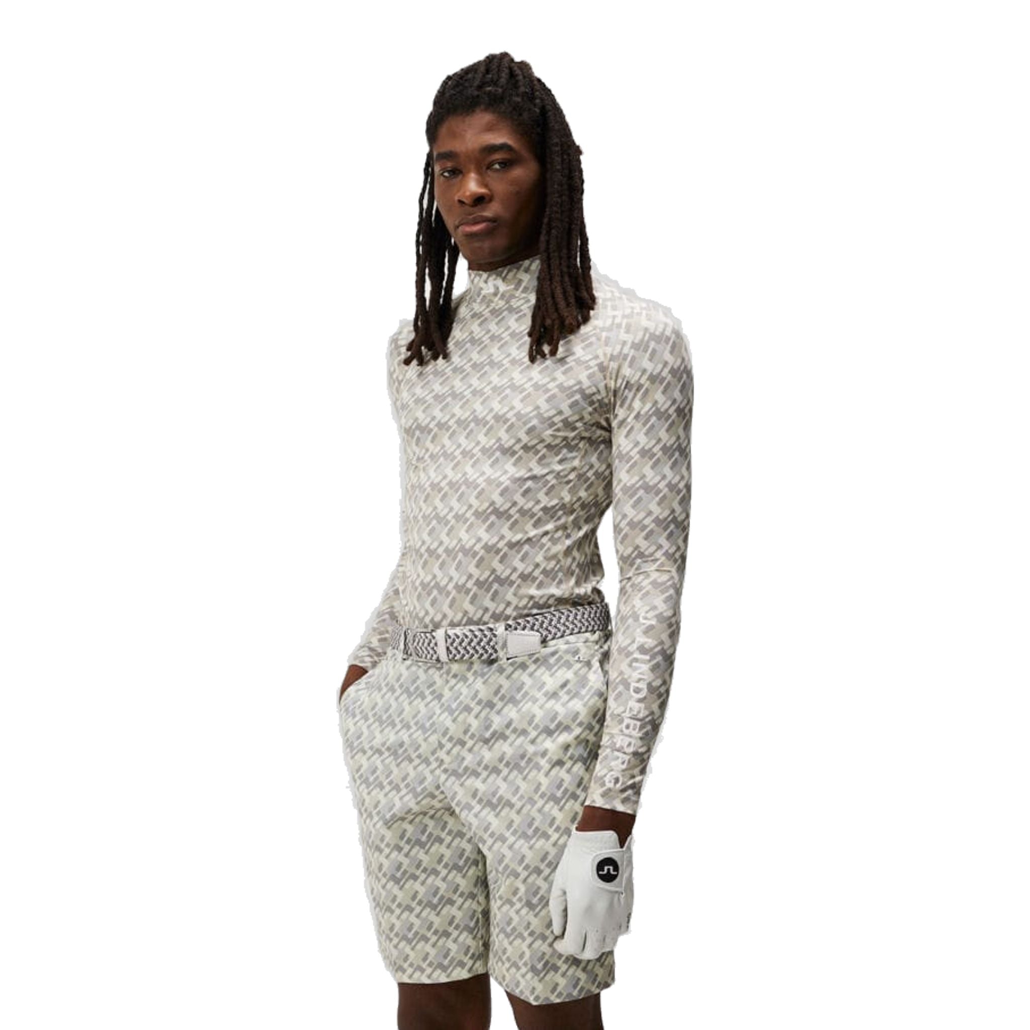 J. Lindeberg Aello Soft Compression Print Mock Men