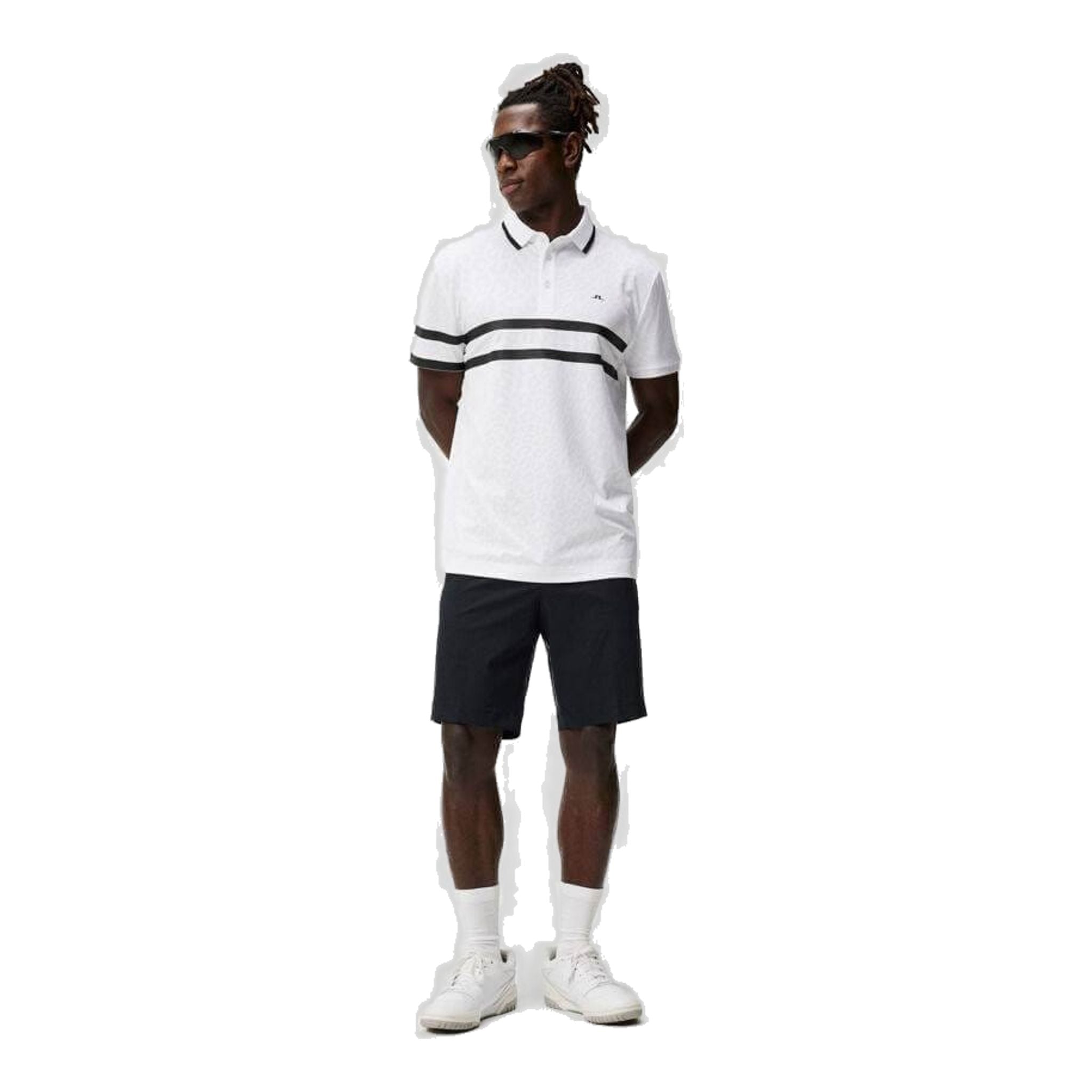 Polo J. Lindeberg Boswell Regular Jacquard da Uomo