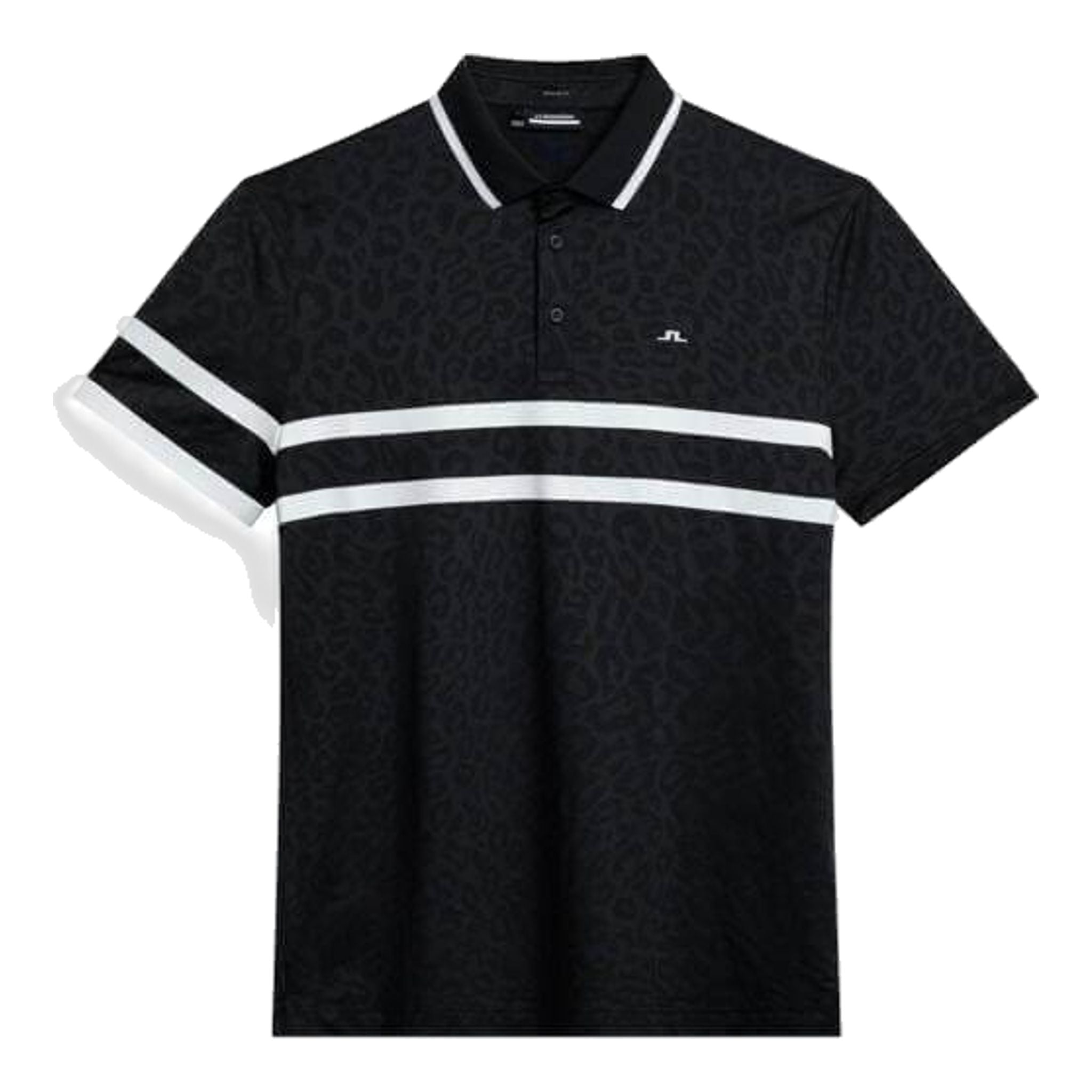 Polo J. Lindeberg Boswell Regular Jacquard da Uomo