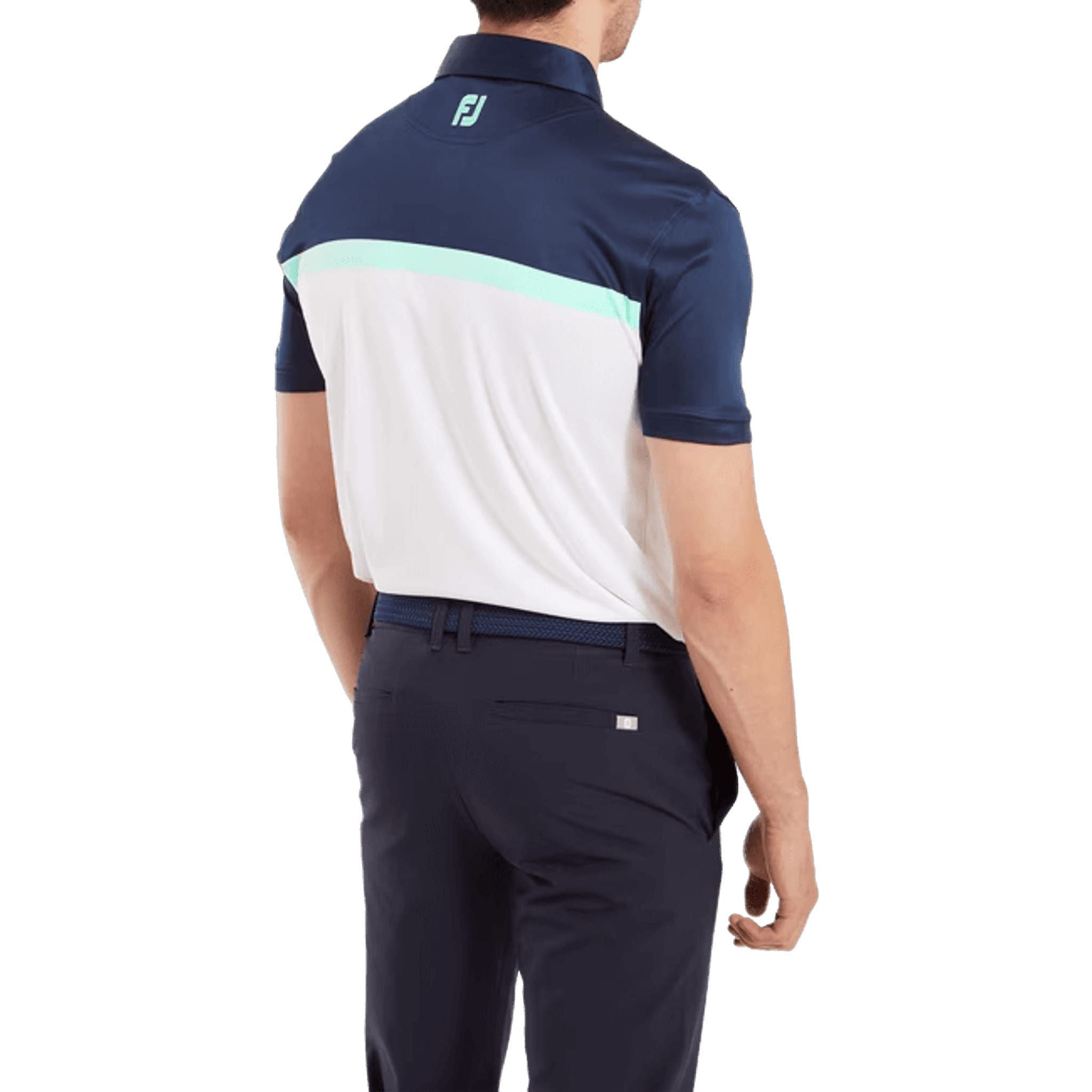 Polo da uomo in filo di Scozia con blocchi di colore Footjoy Footjoy