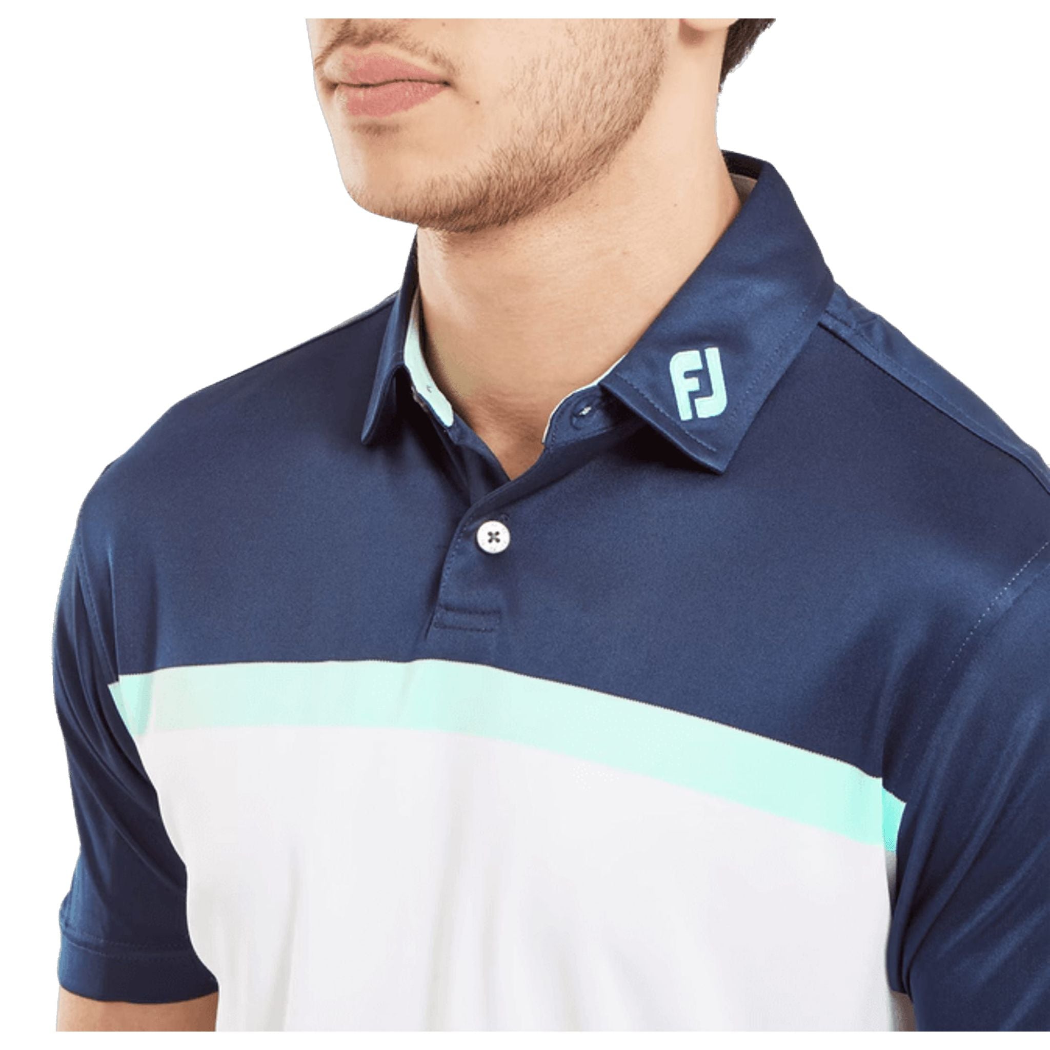 Polo da uomo in filo di Scozia con blocchi di colore Footjoy Footjoy
