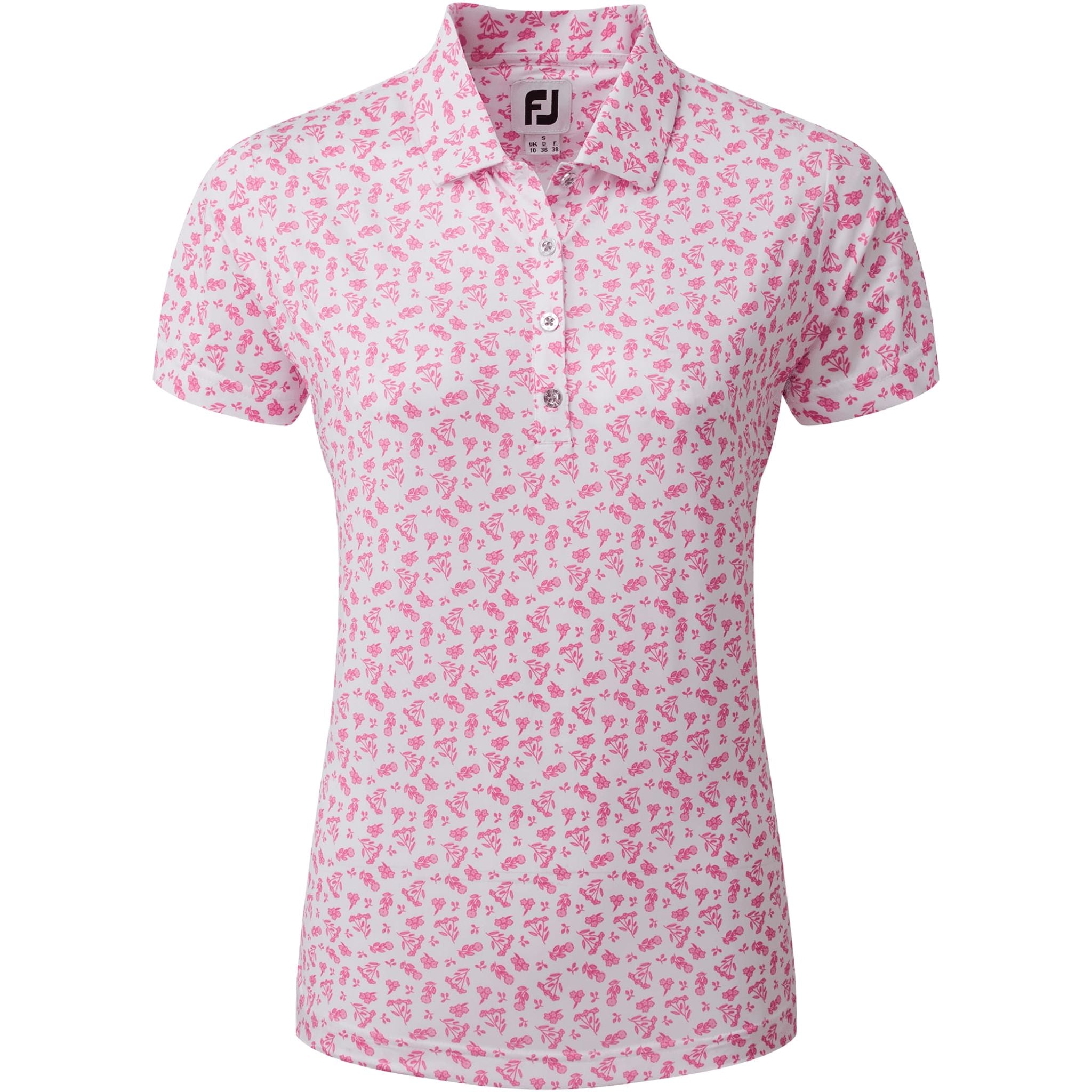 Polo da donna con stampa floreale Footjoy