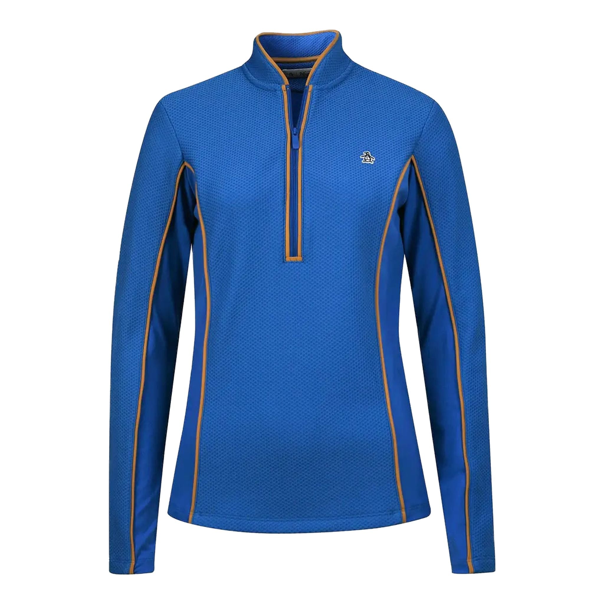 Maglione da donna con cerniera 1/4 testurizzata a maniche lunghe Original Penguin