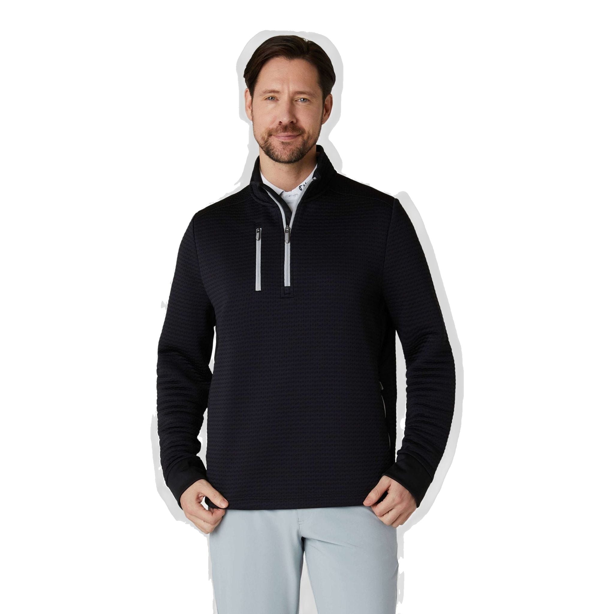 Pile Callaway Midweight Textured 1/4 Zip Uomo
