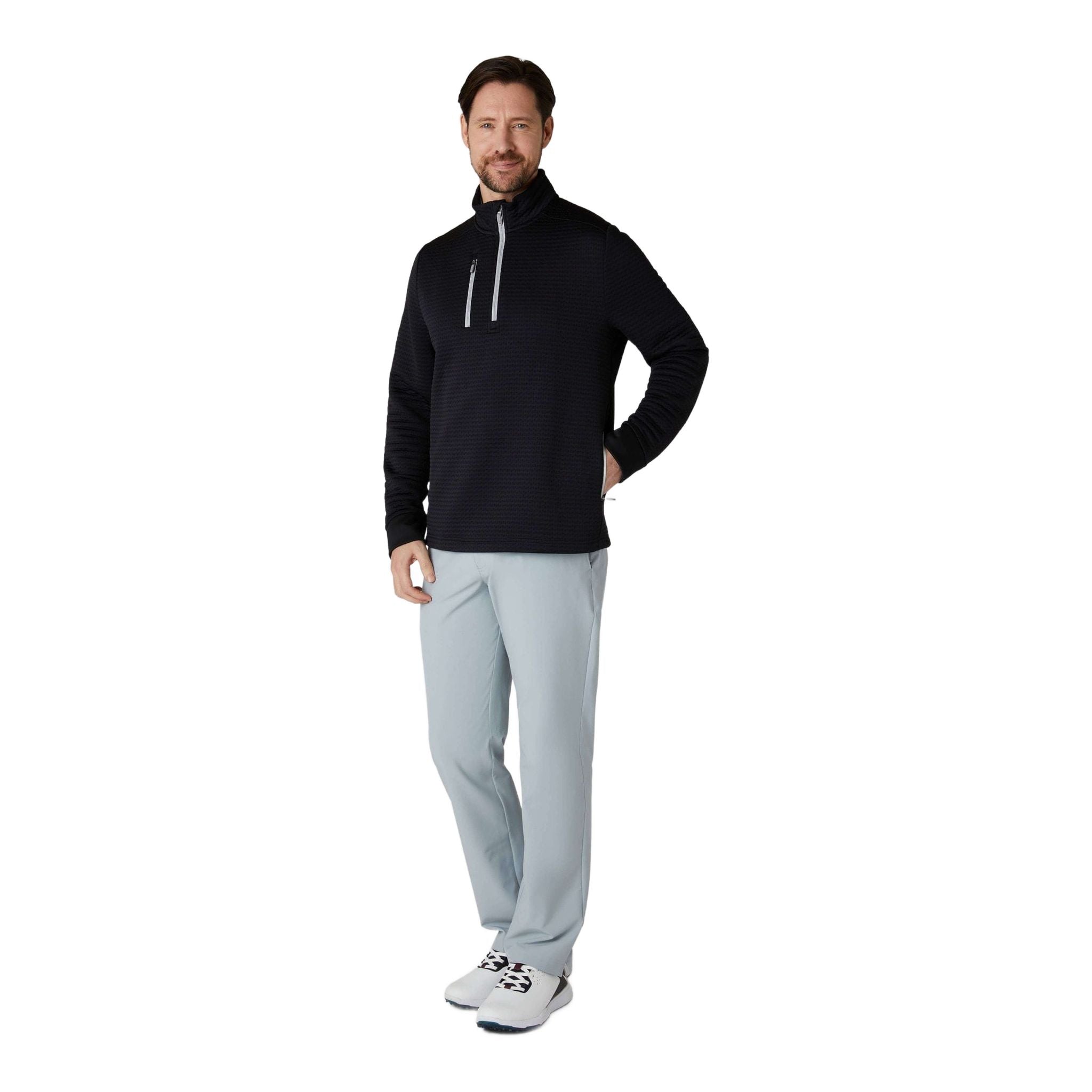 Pile Callaway Midweight Textured 1/4 Zip Uomo