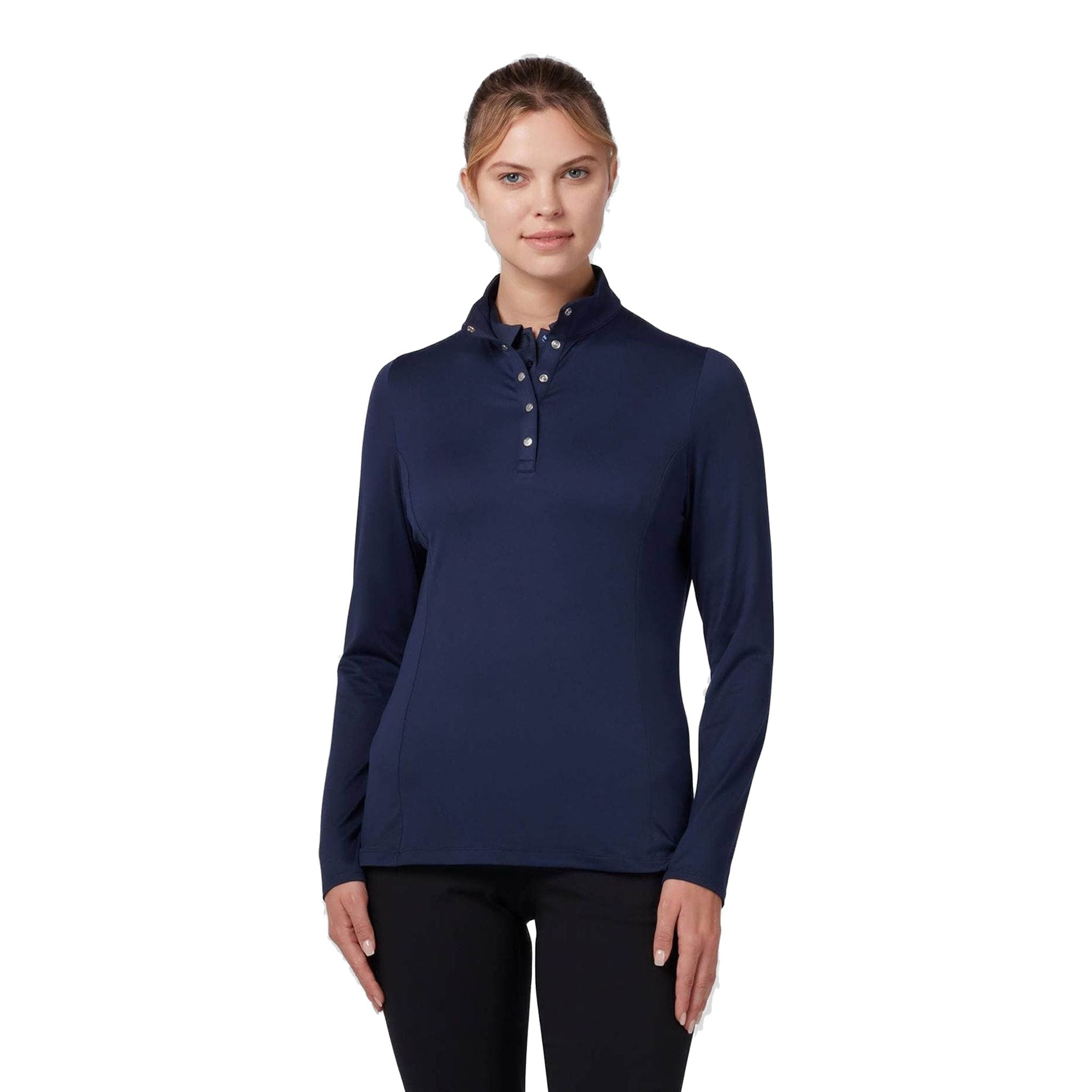 Polo in pile termico Callaway LS da donna