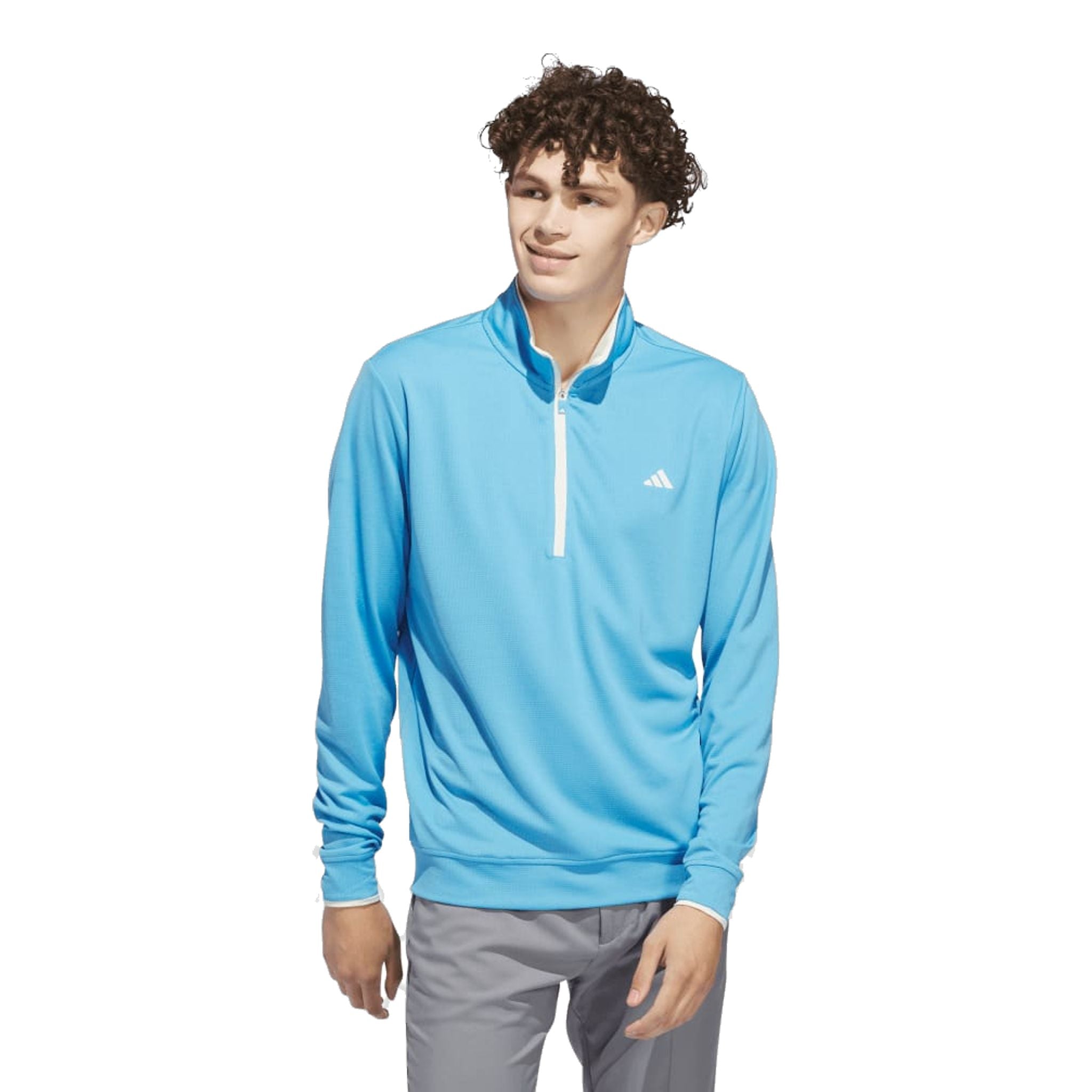 Adidas UPF Maglione leggero con zip a 1/4 da uomo