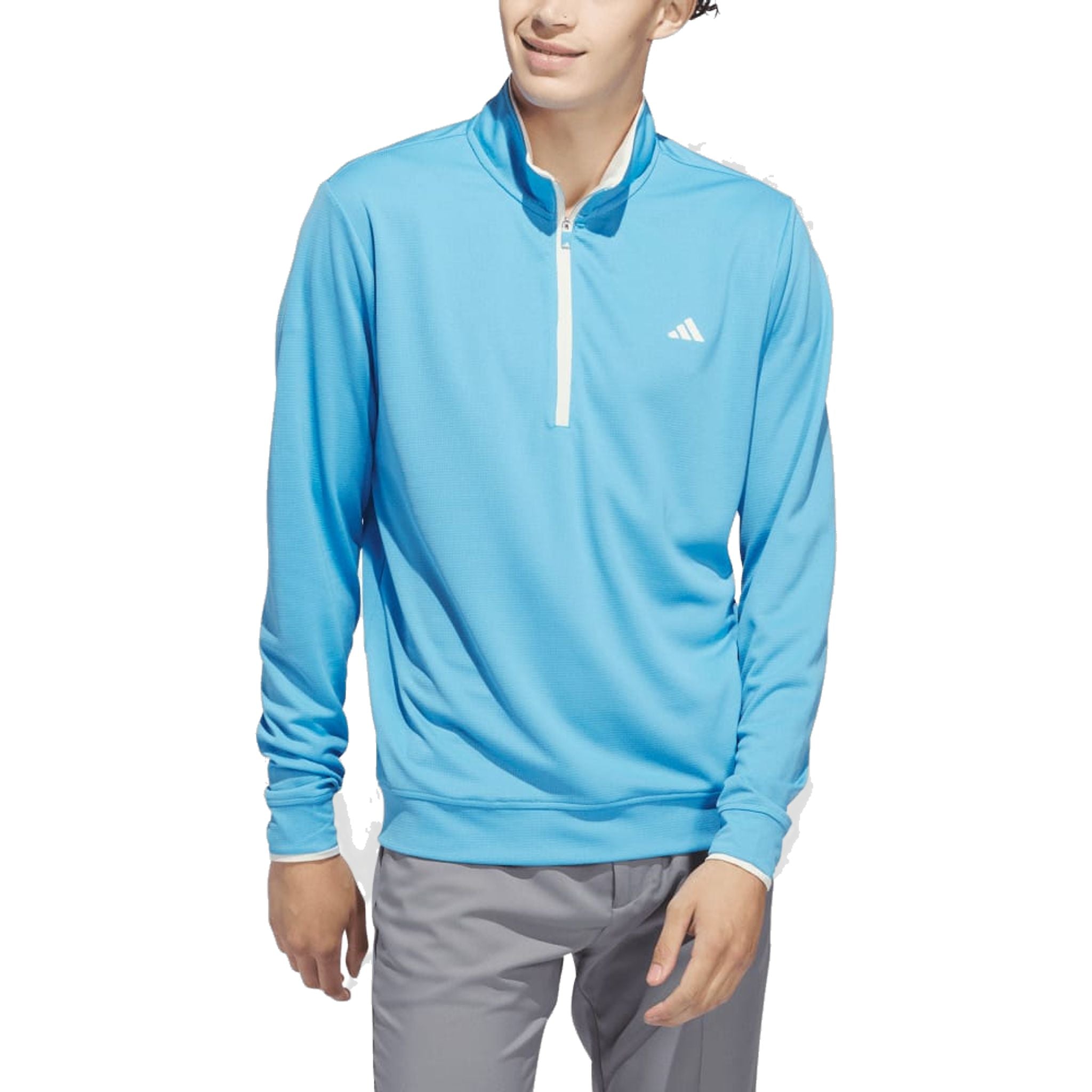 Adidas UPF Maglione leggero con zip a 1/4 da uomo
