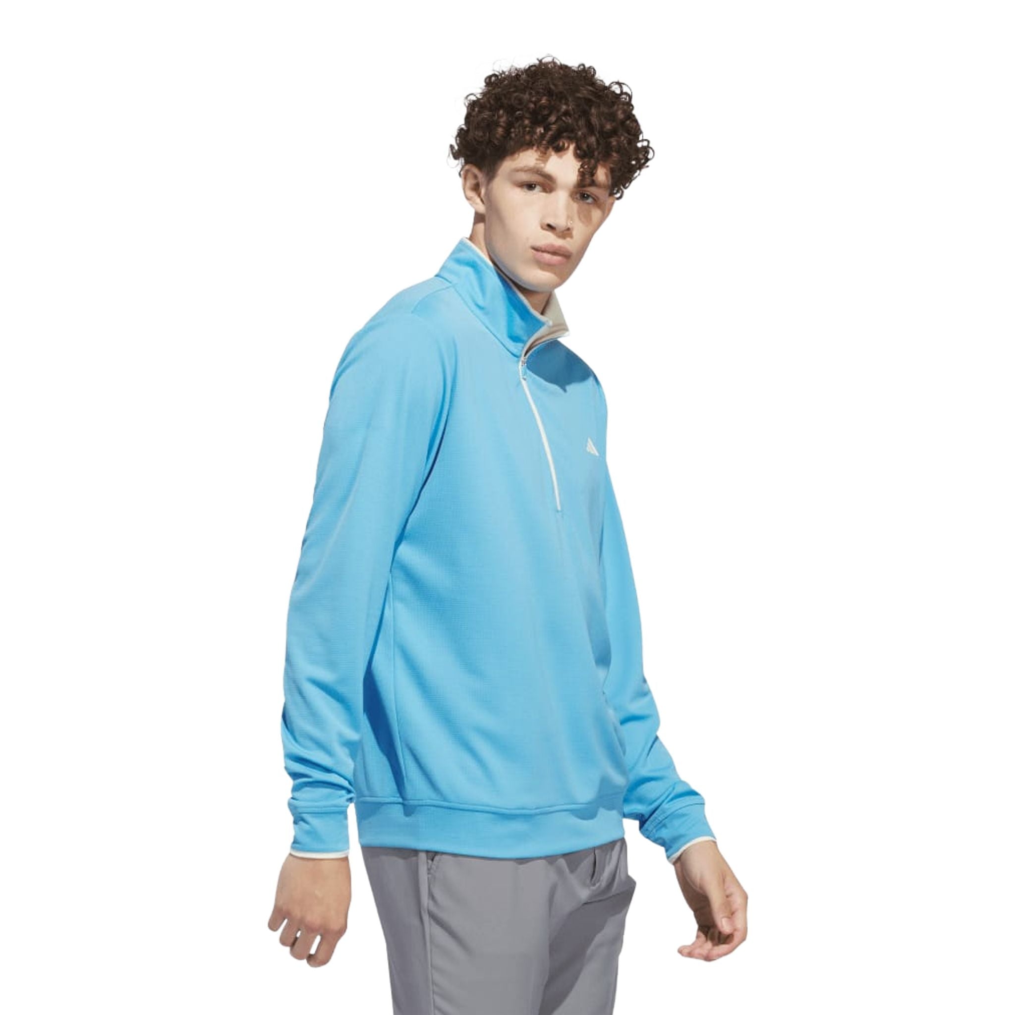 Adidas UPF Maglione leggero con zip a 1/4 da uomo