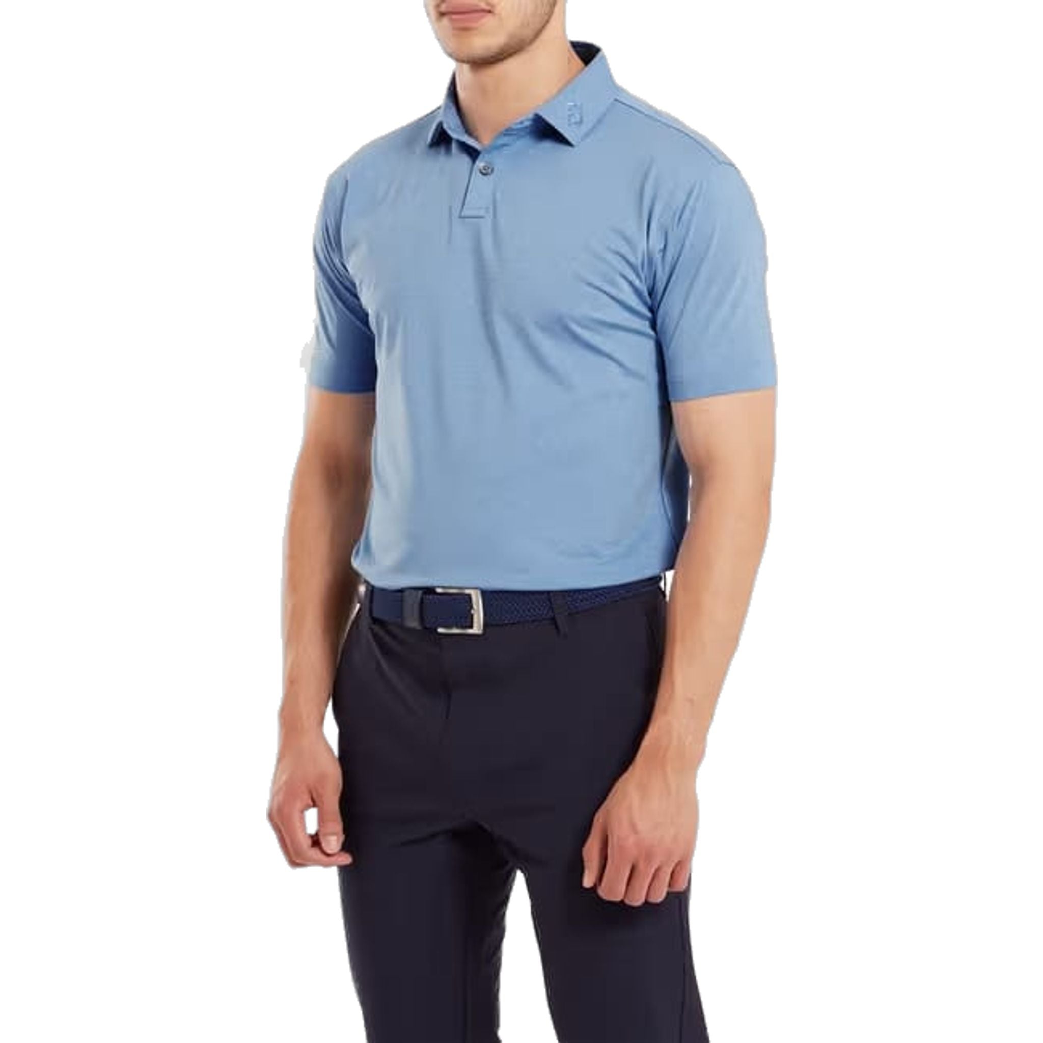 Polo da uomo Footjoy Heather Self Collar Lisle