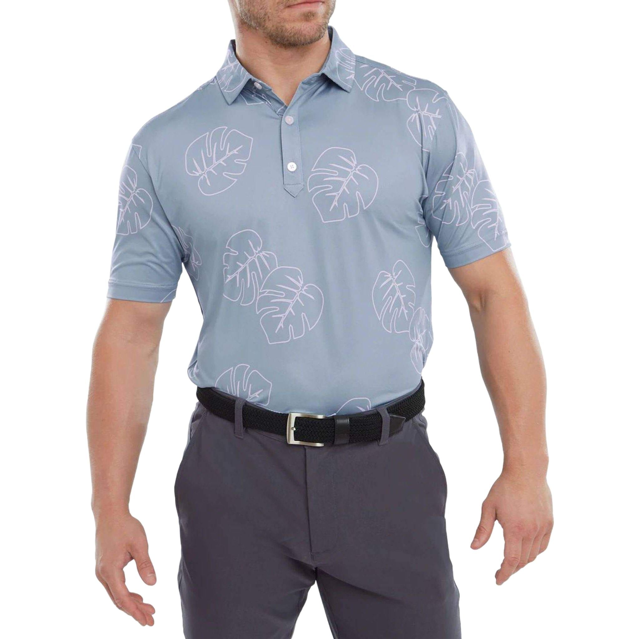 Polo da uomo Footjoy Jungle Leave Pique