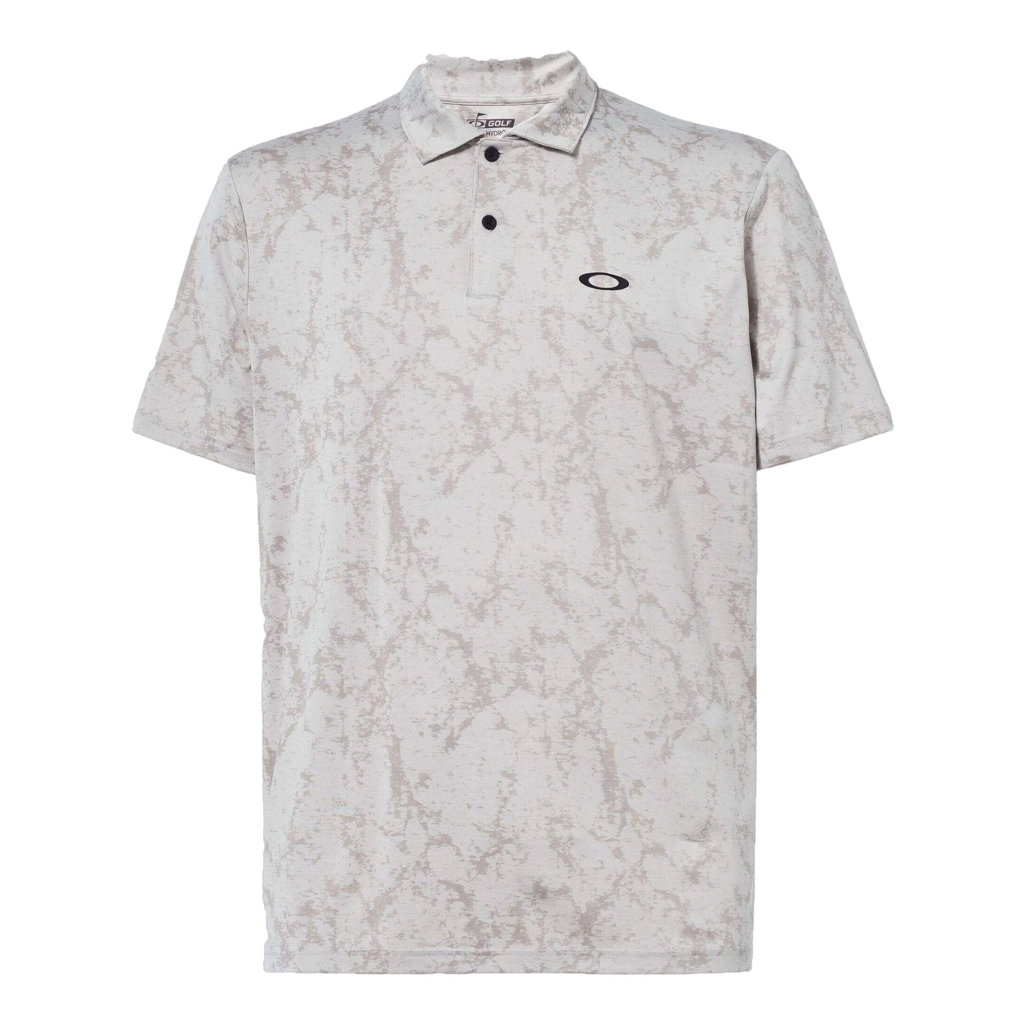 Polo Oakley da uomo in jaquard marmorizzato
