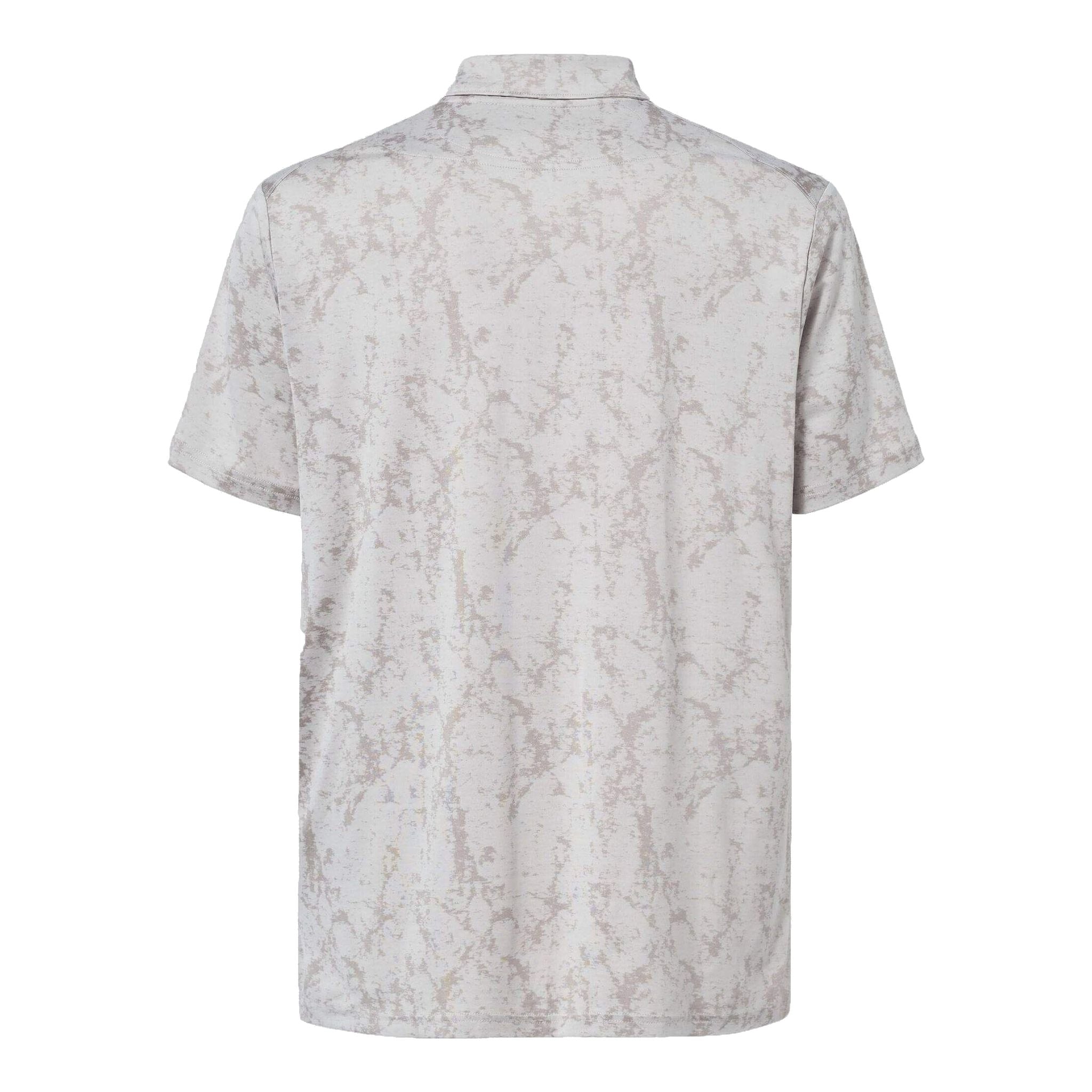 Polo Oakley da uomo in jaquard marmorizzato