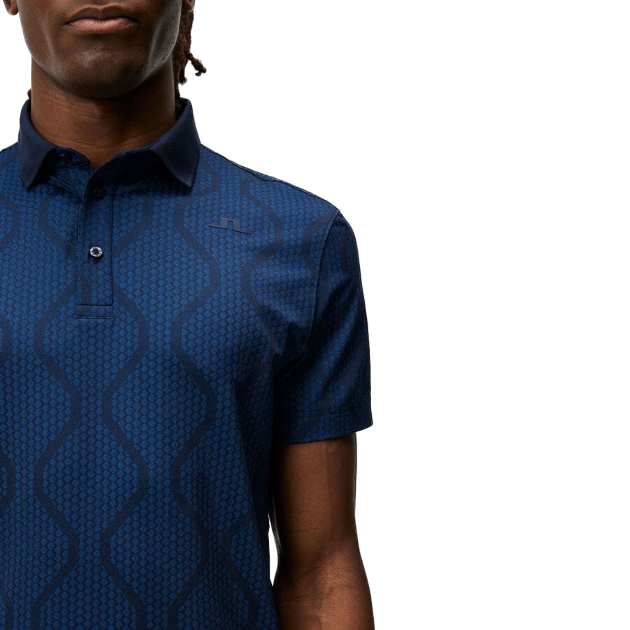 Polo da uomo J. Lindeberg Mat Jacquard Regular Fit