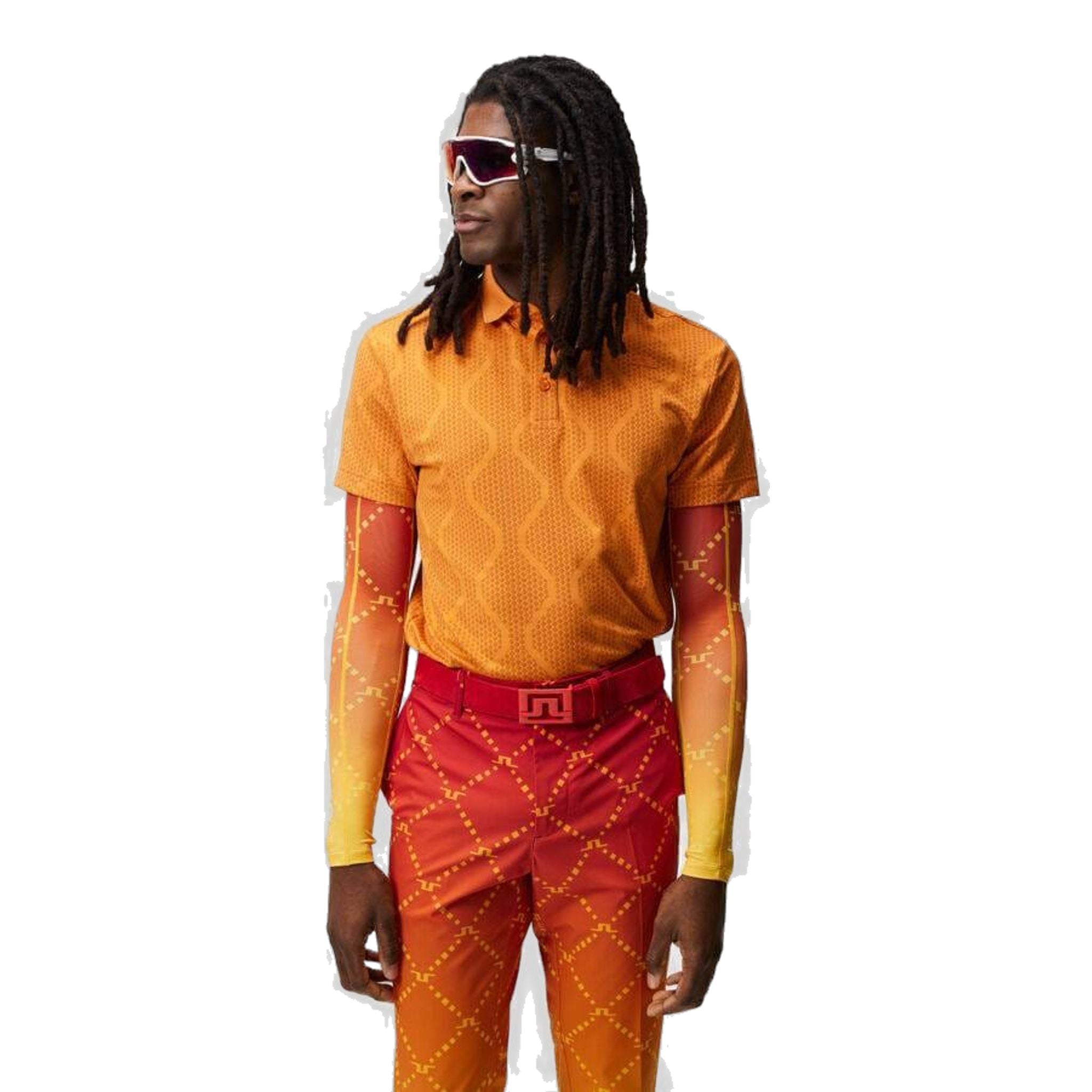 Polo da uomo J. Lindeberg Mat Jacquard Regular Fit