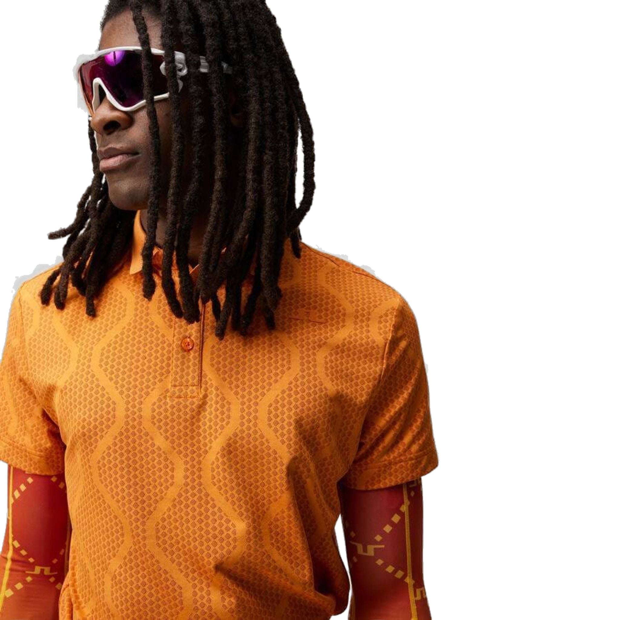 Polo da uomo J. Lindeberg Mat Jacquard Regular Fit