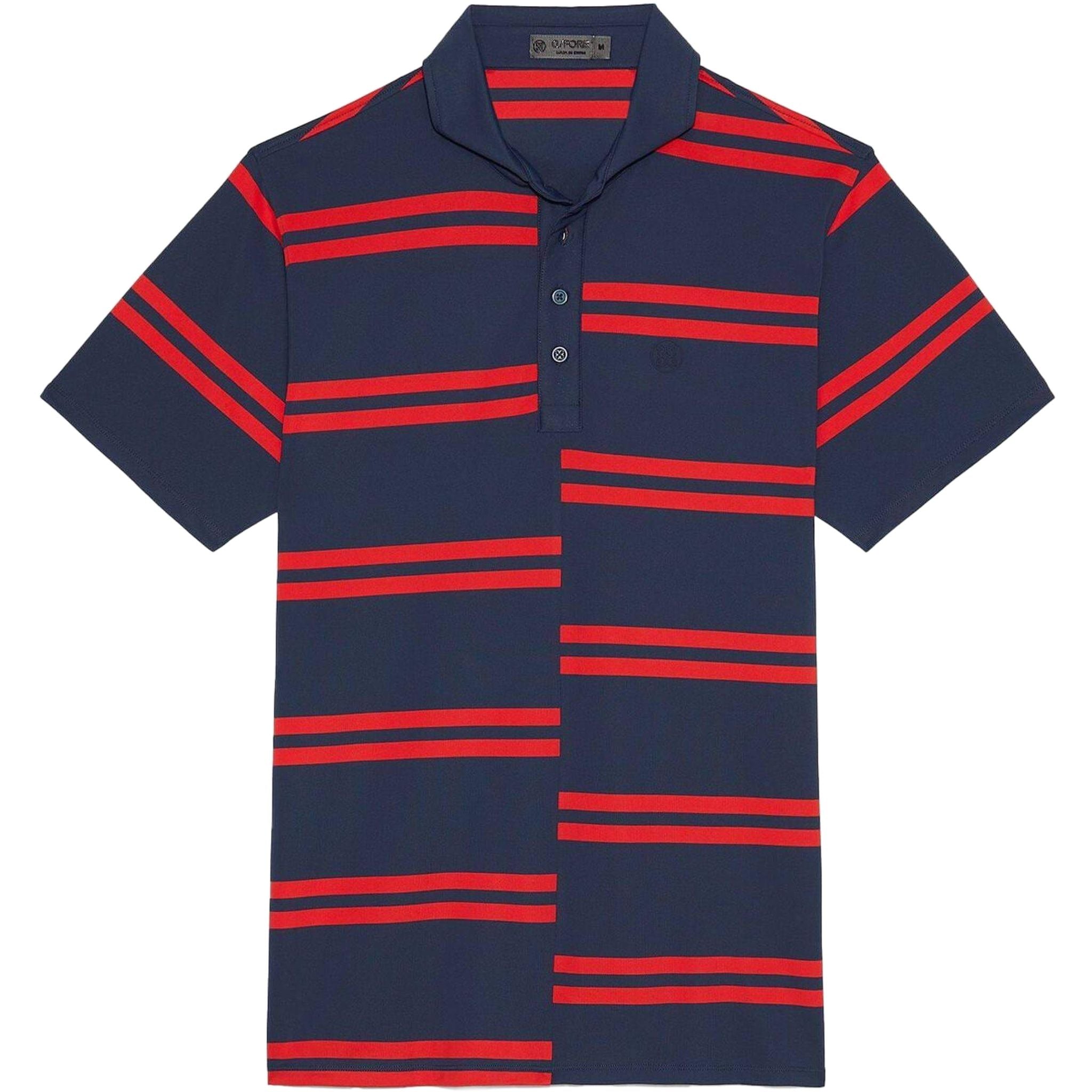Polo da uomo slim fit in piqué tecnico a righe offset GFORE