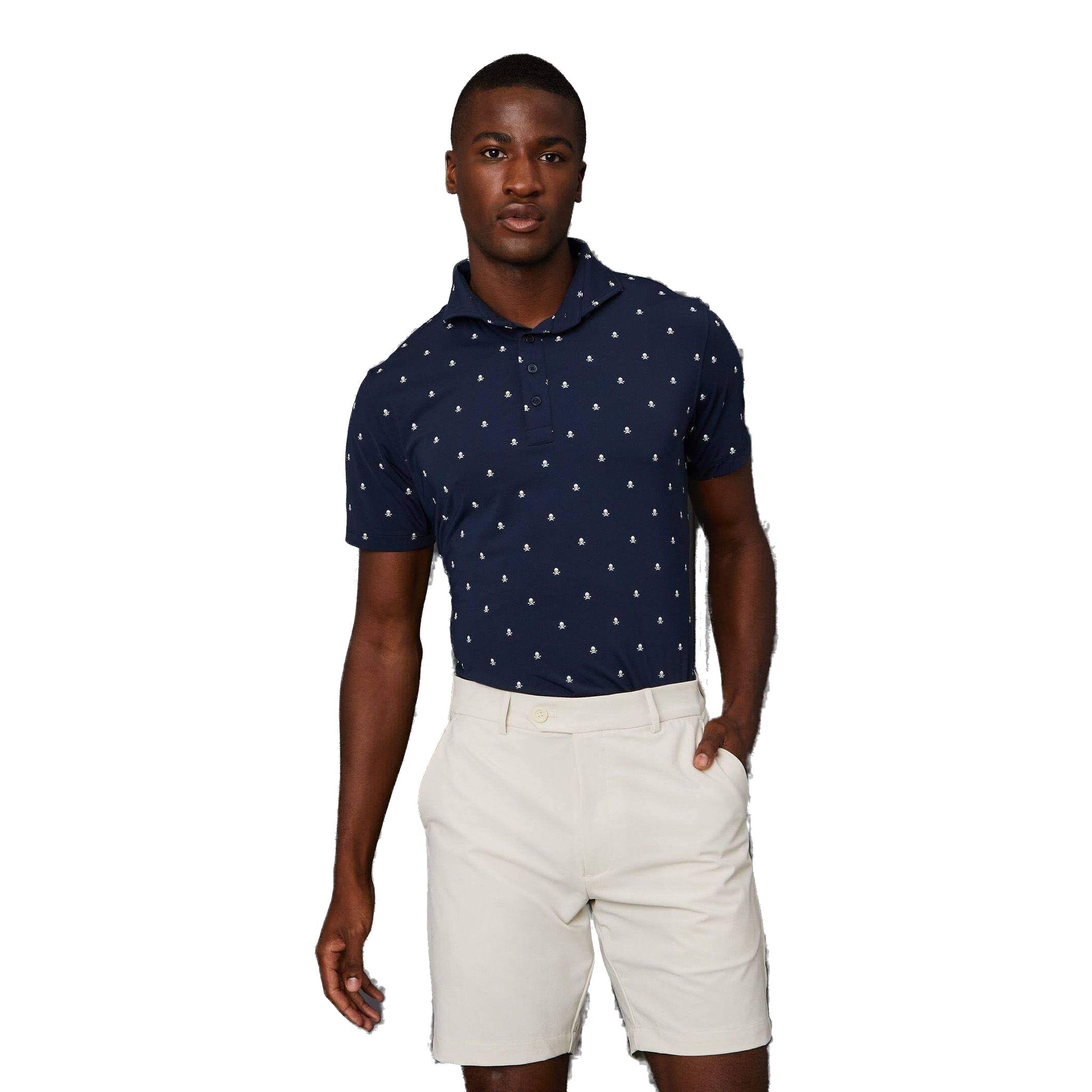 Polo da uomo GFORE Skull and T's Ice Tailored Fit