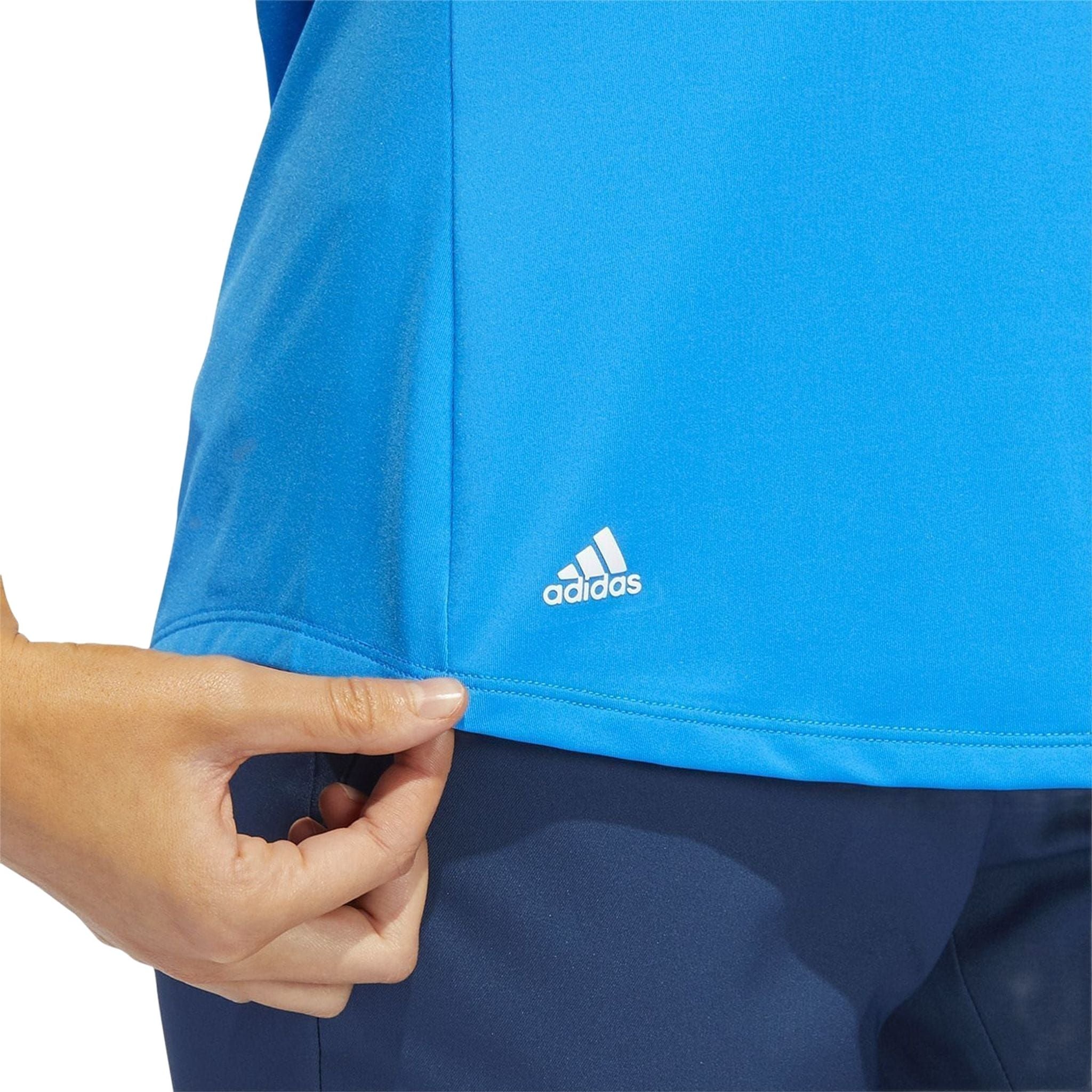 Adidas Solid Polo Shirt senza maniche da donna