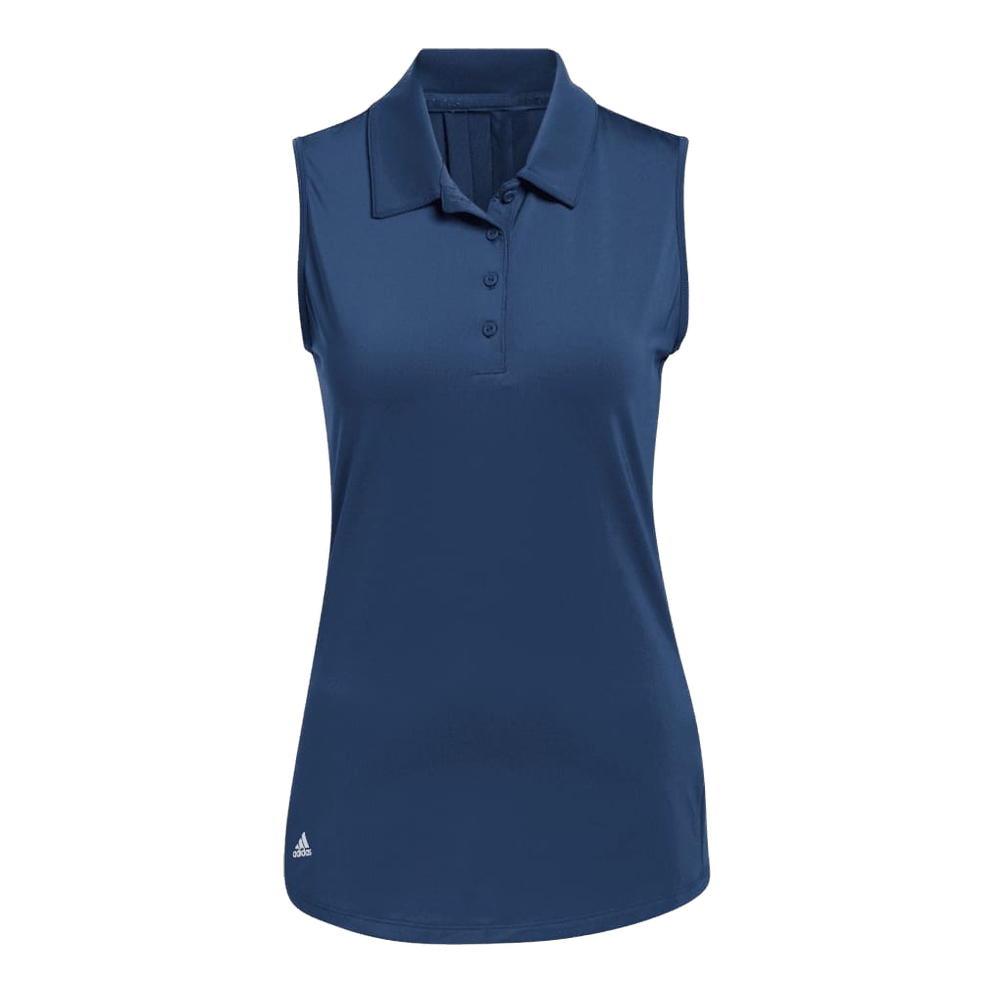 Adidas Solid Polo Shirt senza maniche da donna