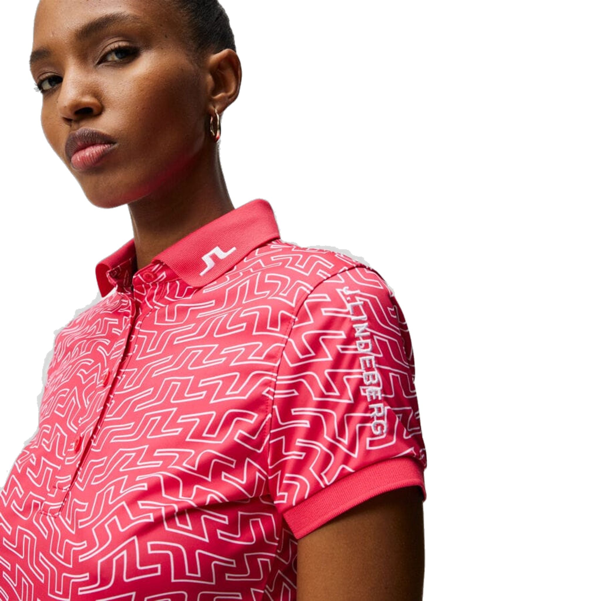 Polo da donna con stampa J. Lindeberg Tour Tech