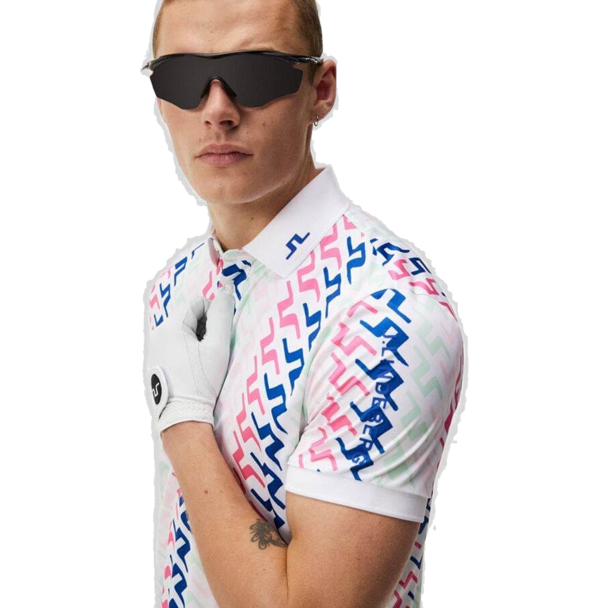 Polo da uomo con stampa J. Lindeberg Tour Tech Reg Fit