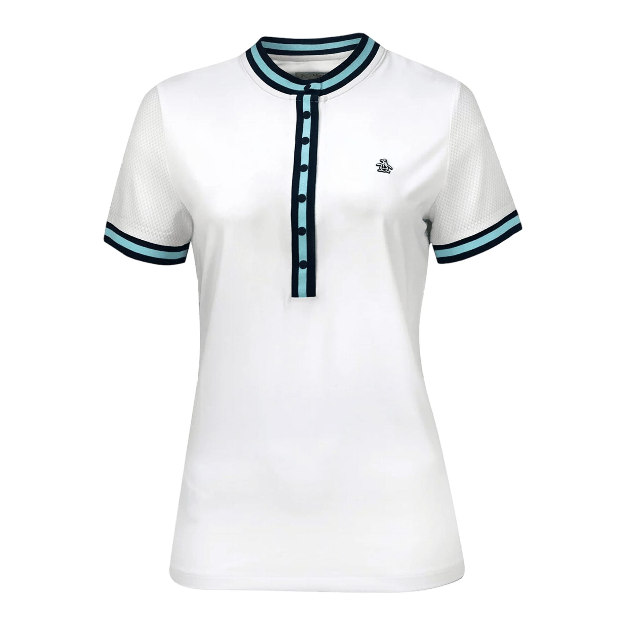 Top da golf da donna con finiture originali Penguin