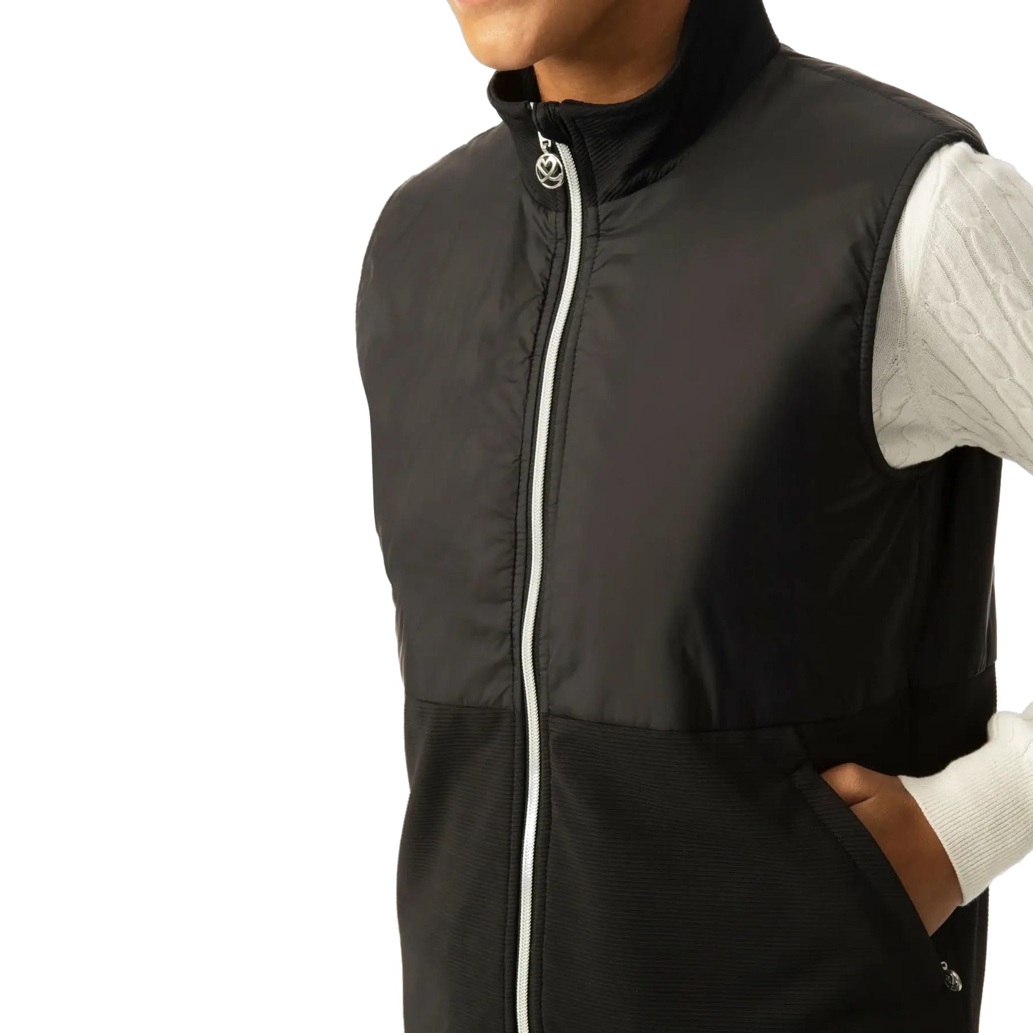 Gilet da golf Daily Sports Mia nero da donna
