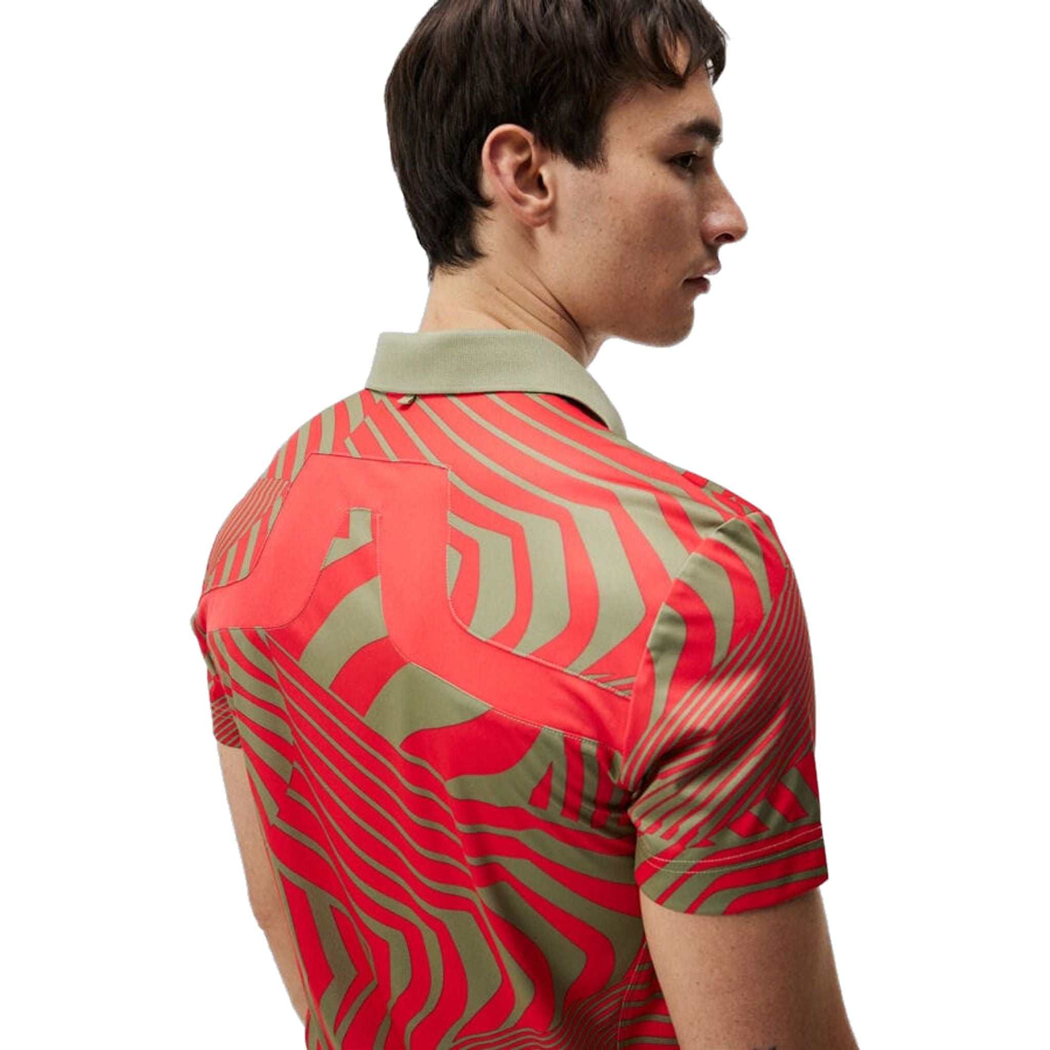 Polo da golf con stampa J. Lindeberg KV Tour da uomo