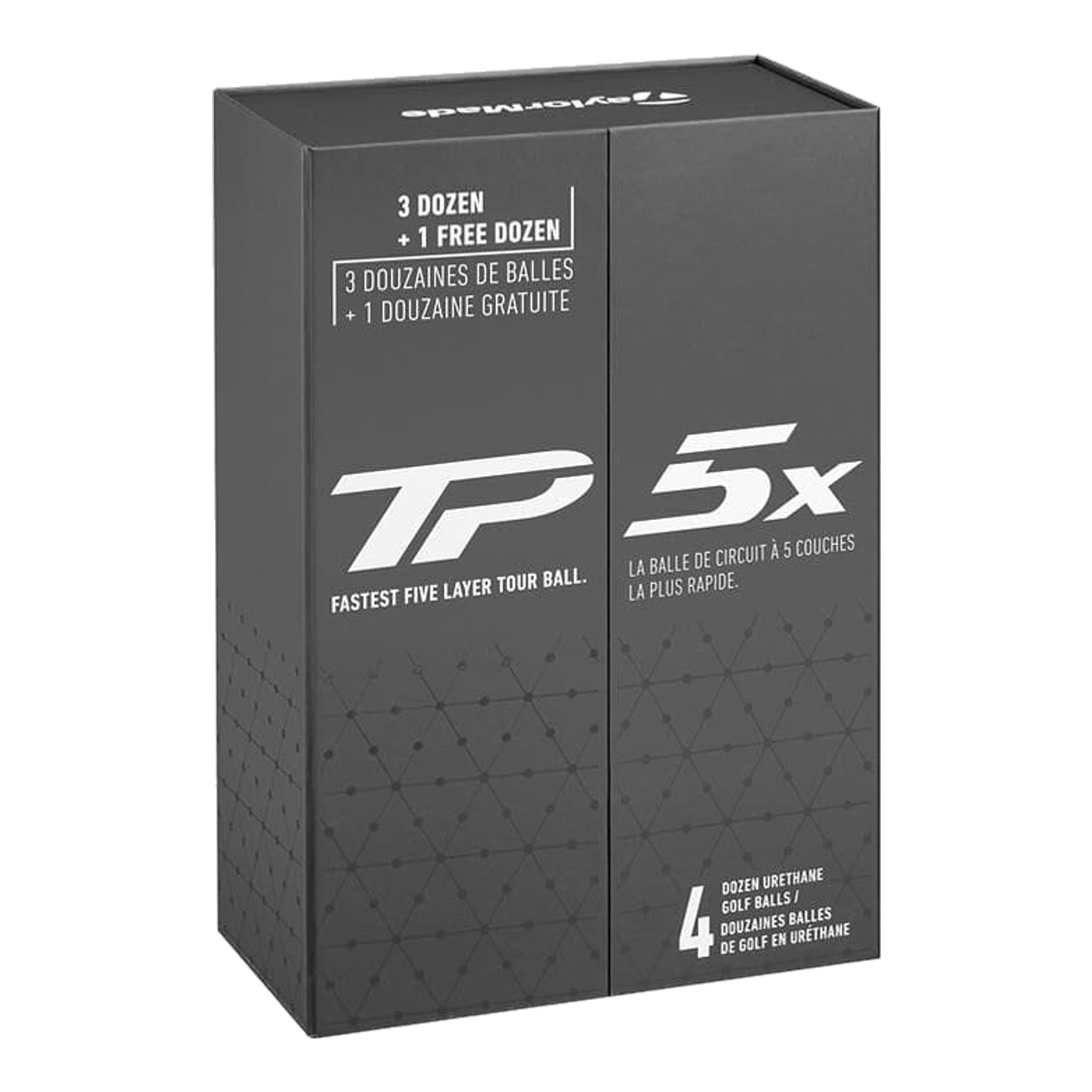 Palline da golf TaylorMade TP5x 3+1 Box (48 pezzi)