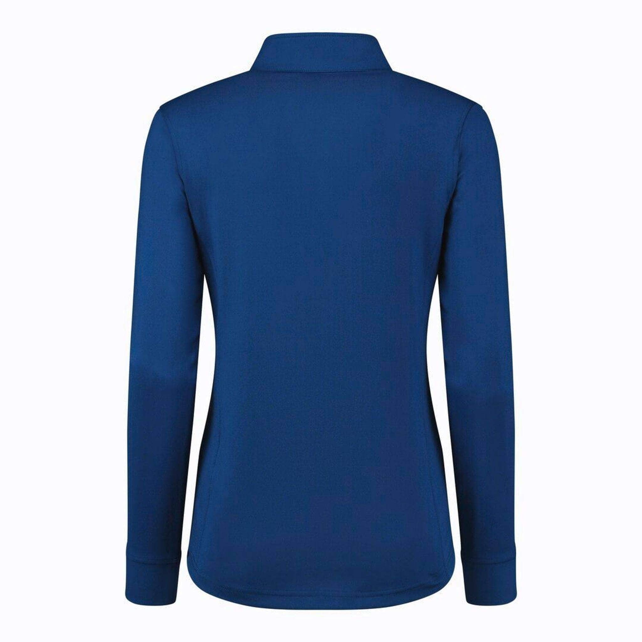 Polo sportiva quotidiana mezzo collo a maniche lunghe da donna Spectrum Blue da donna