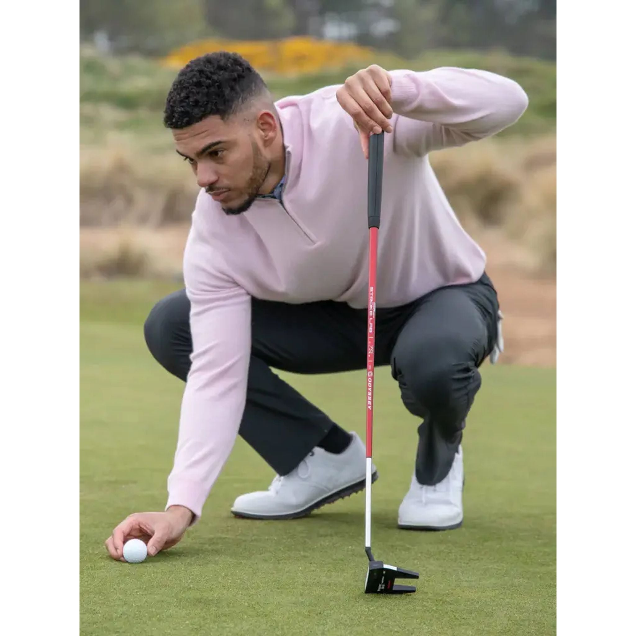 Maglione con scollo a V in cashmere Callaway Premium Luxe da uomo