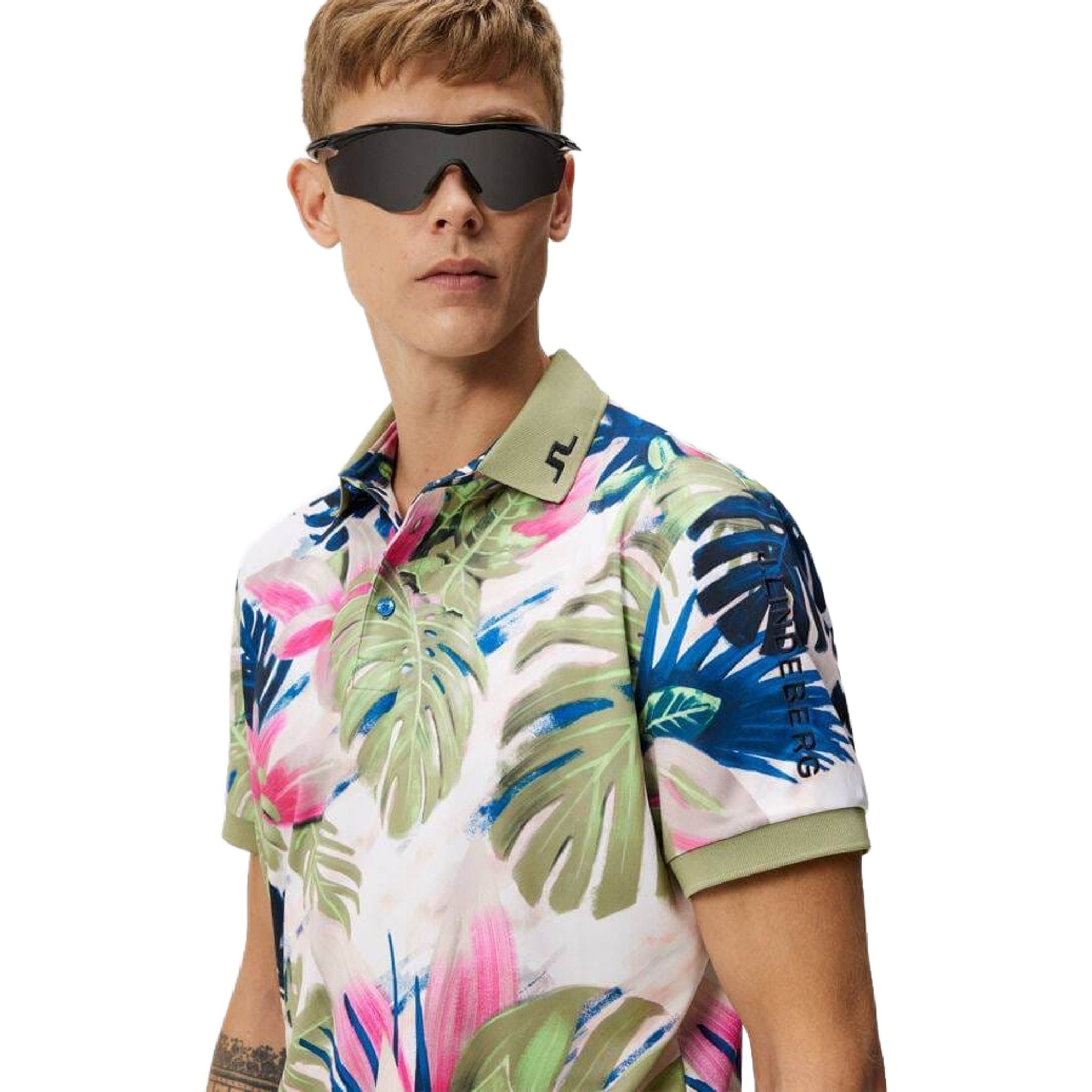 Polo da uomo con stampa J. Lindeberg Tour Tech Reg Fit