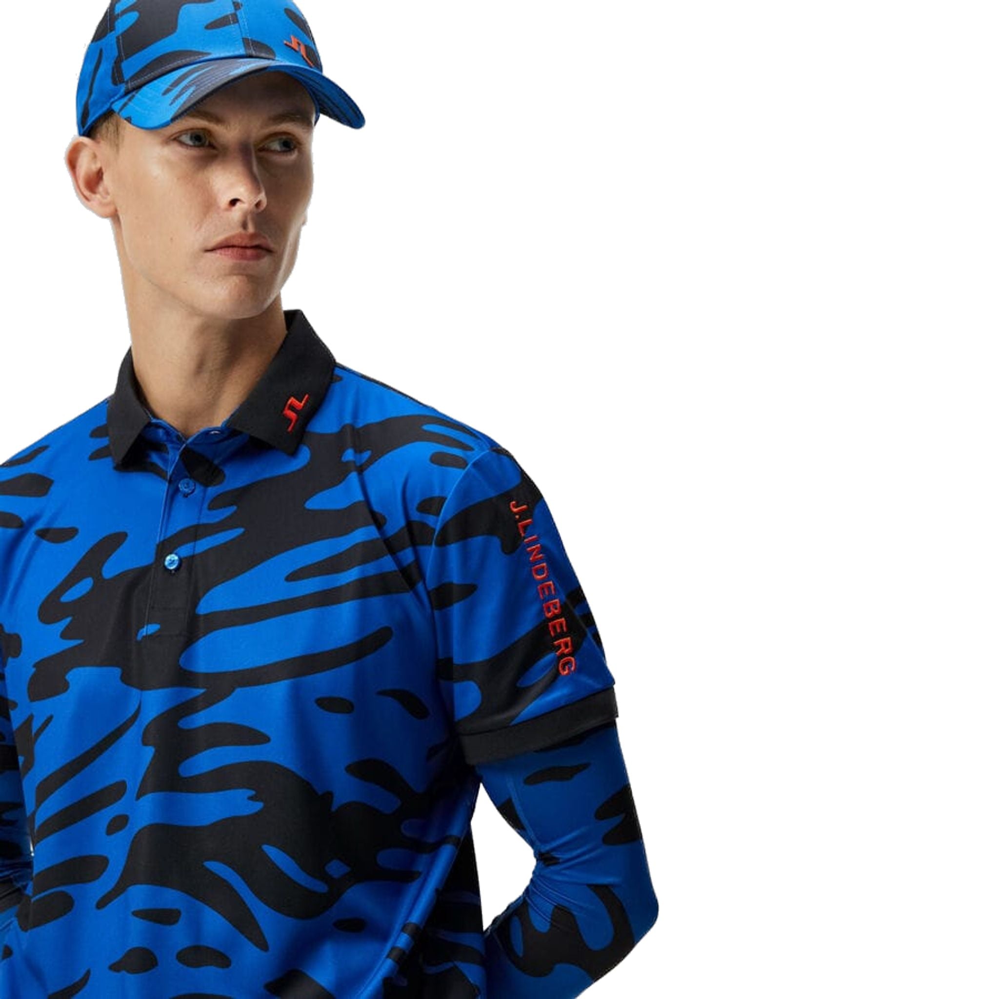 Polo da uomo con stampa J. Lindeberg Tour Tech Reg Fit