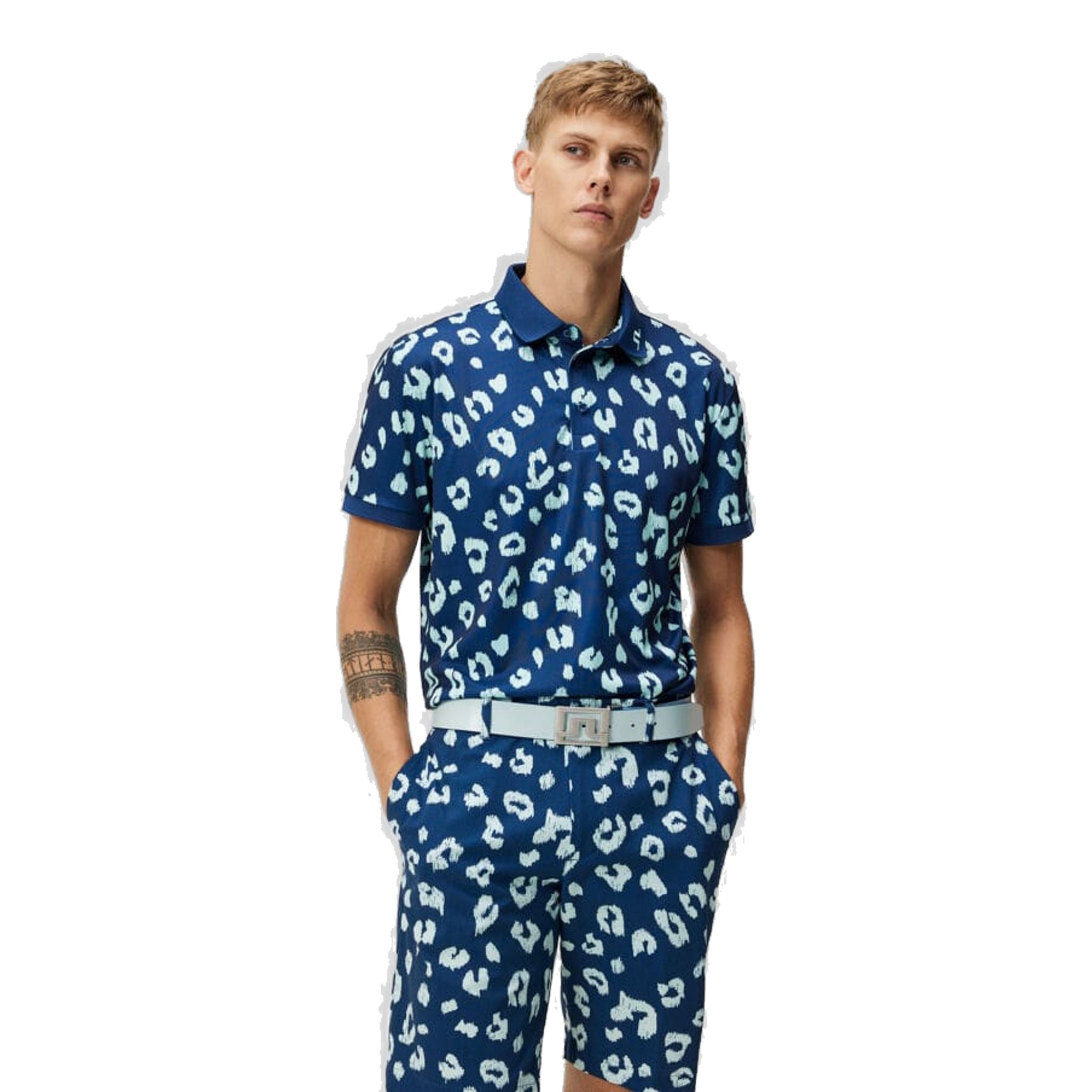 Polo da uomo con stampa J. Lindeberg Tour Tech Reg Fit