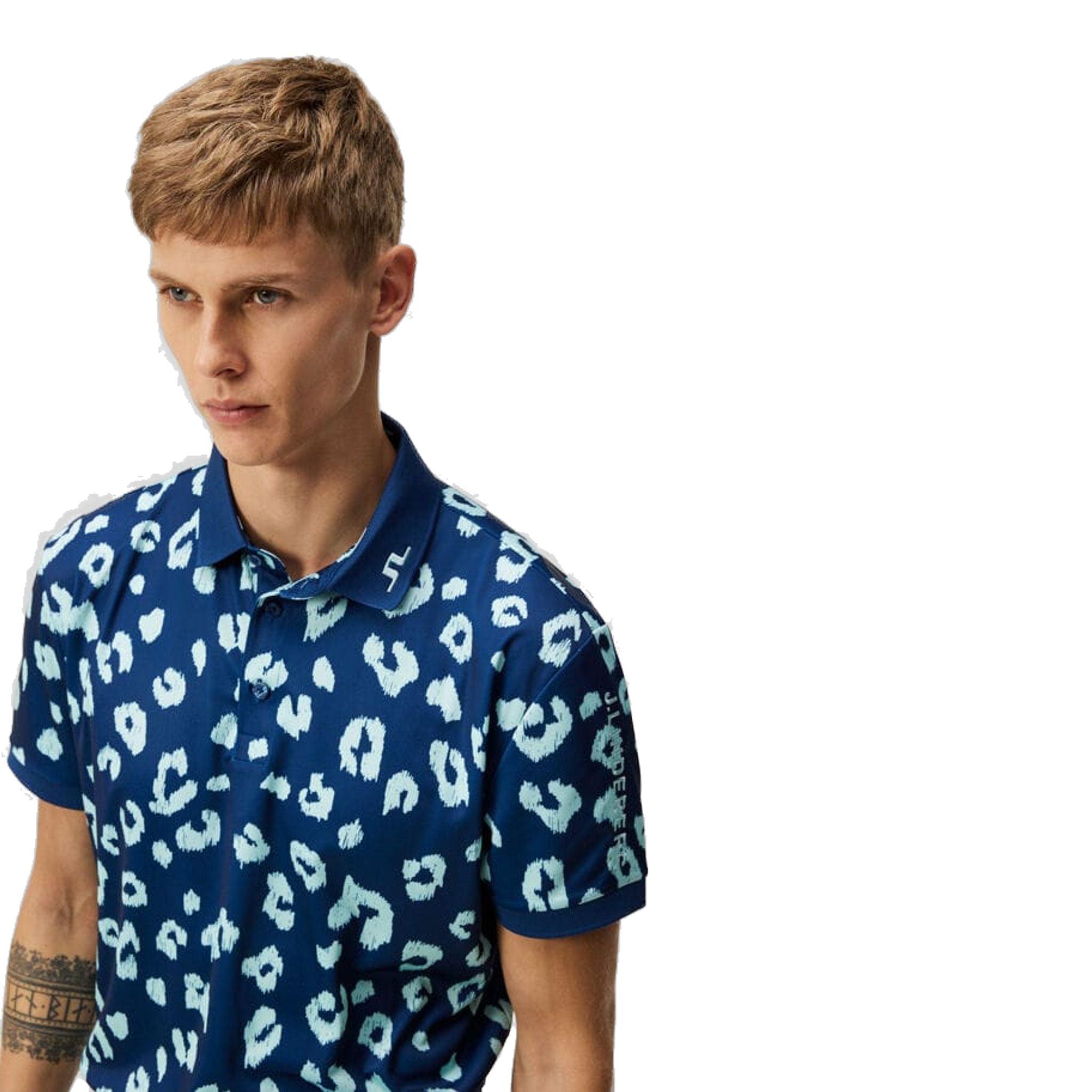 Polo da uomo con stampa J. Lindeberg Tour Tech Reg Fit