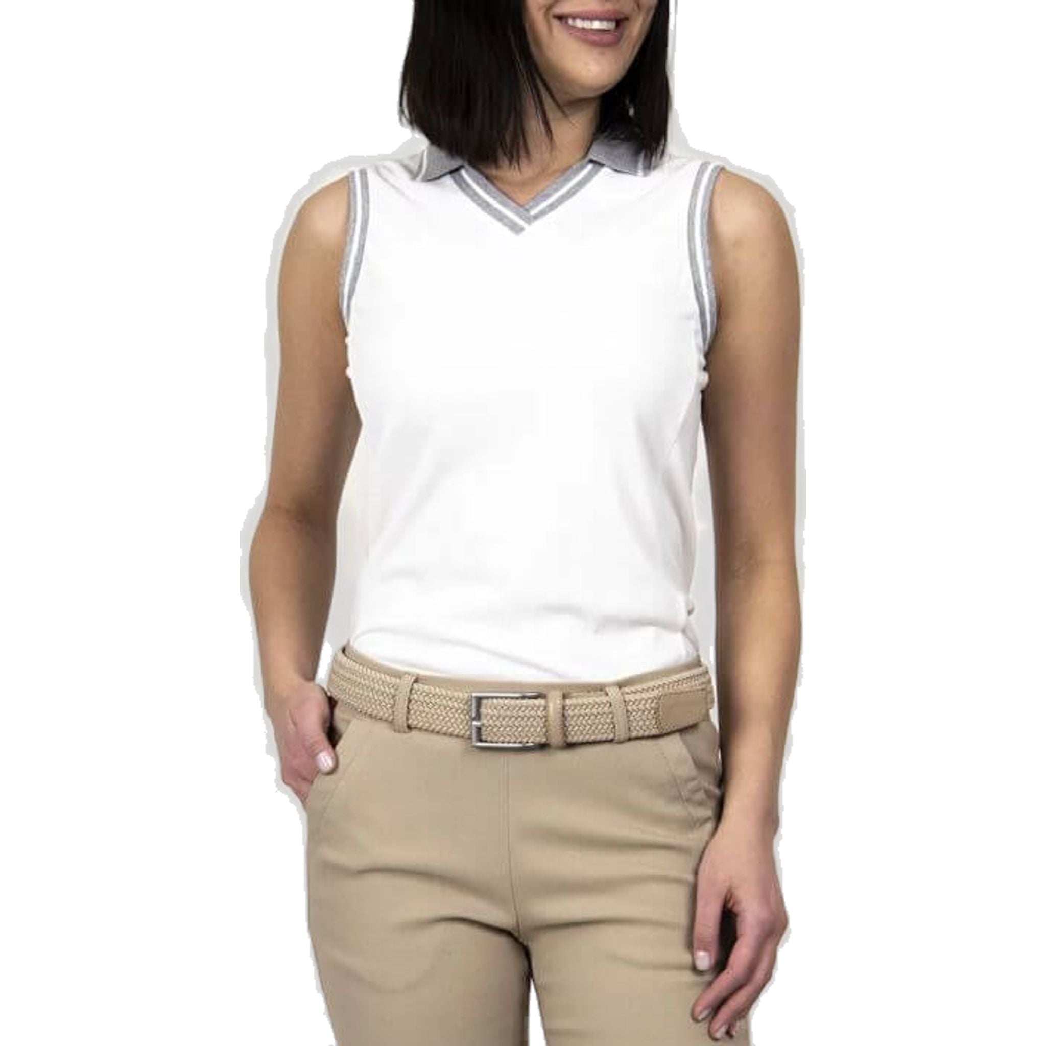 Polo da golf da donna Kjus Vneck S/L