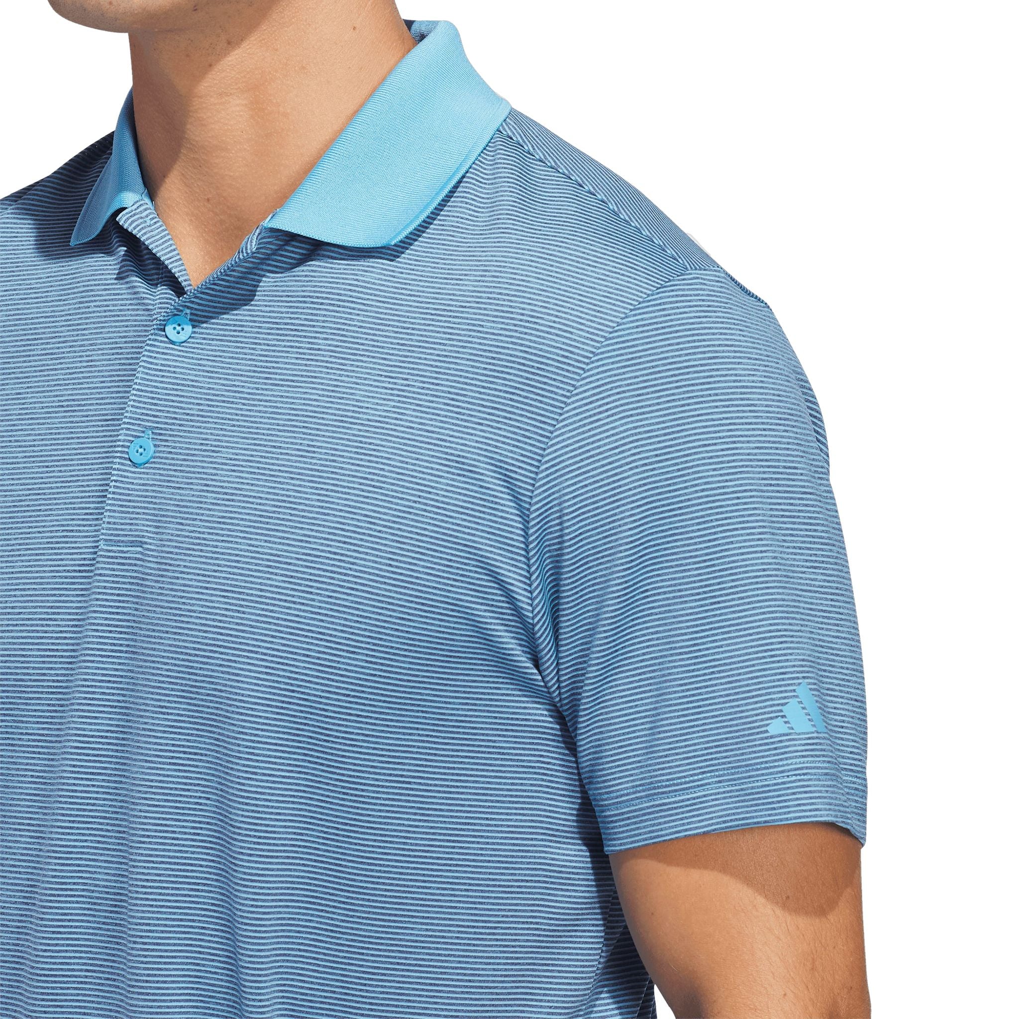 Polo a righe Adidas Ultimate365 Ottoman da uomo