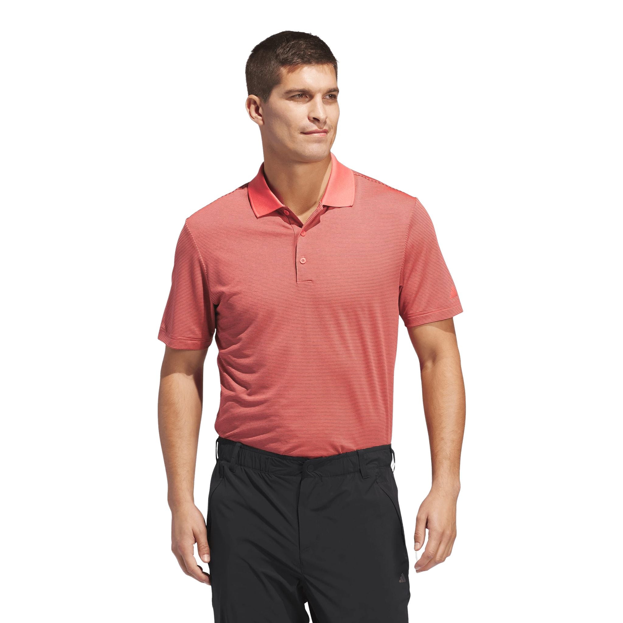 Polo a righe Adidas Ultimate365 Ottoman da uomo
