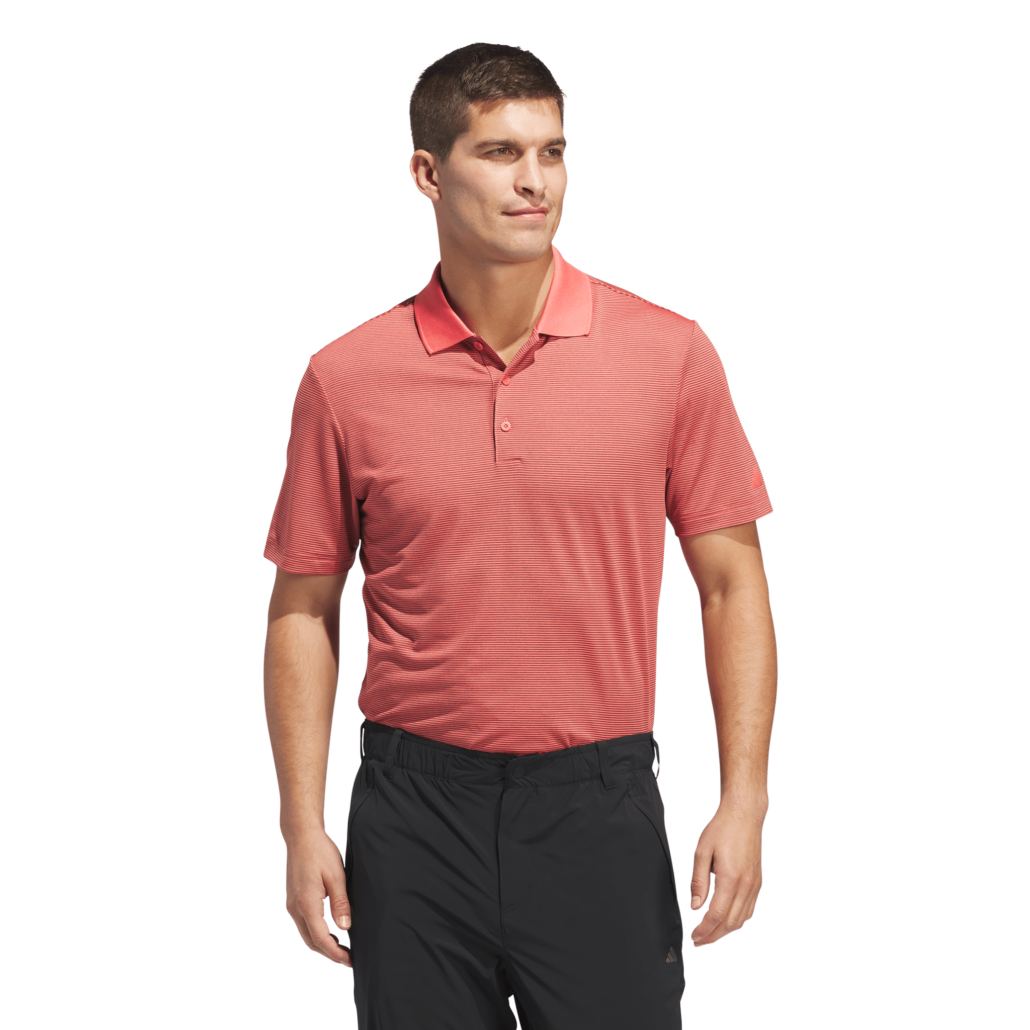Polo a righe Adidas Ultimate365 Ottoman da uomo